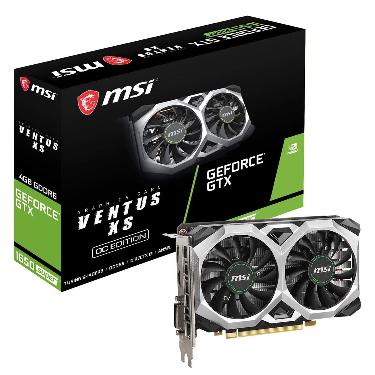 Amazon | MSI GeForce GTX 1650 SUPER VENTUS XS OC グラフィックス