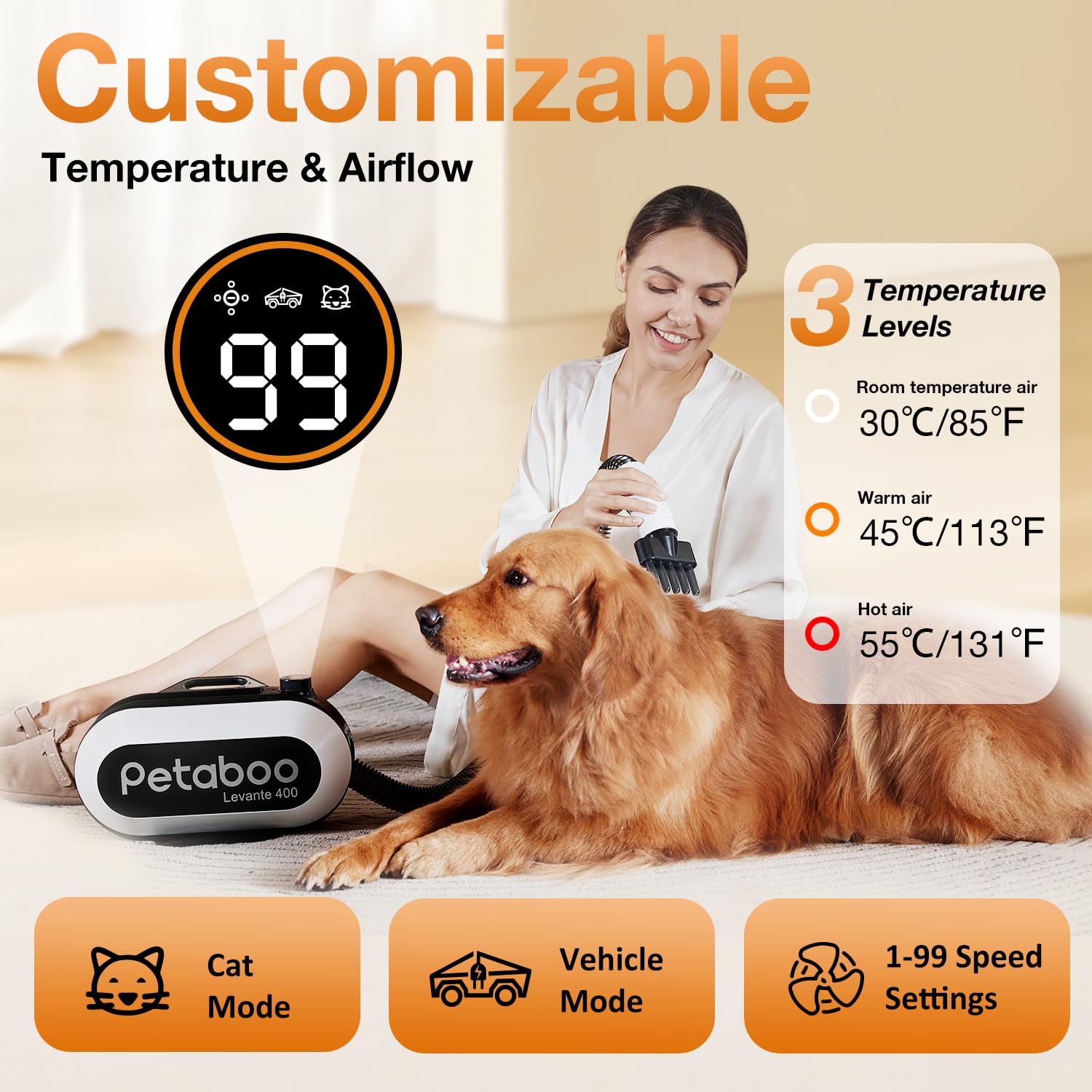 Petaboo Levante400 ペット用ドライヤー 【公式通販】