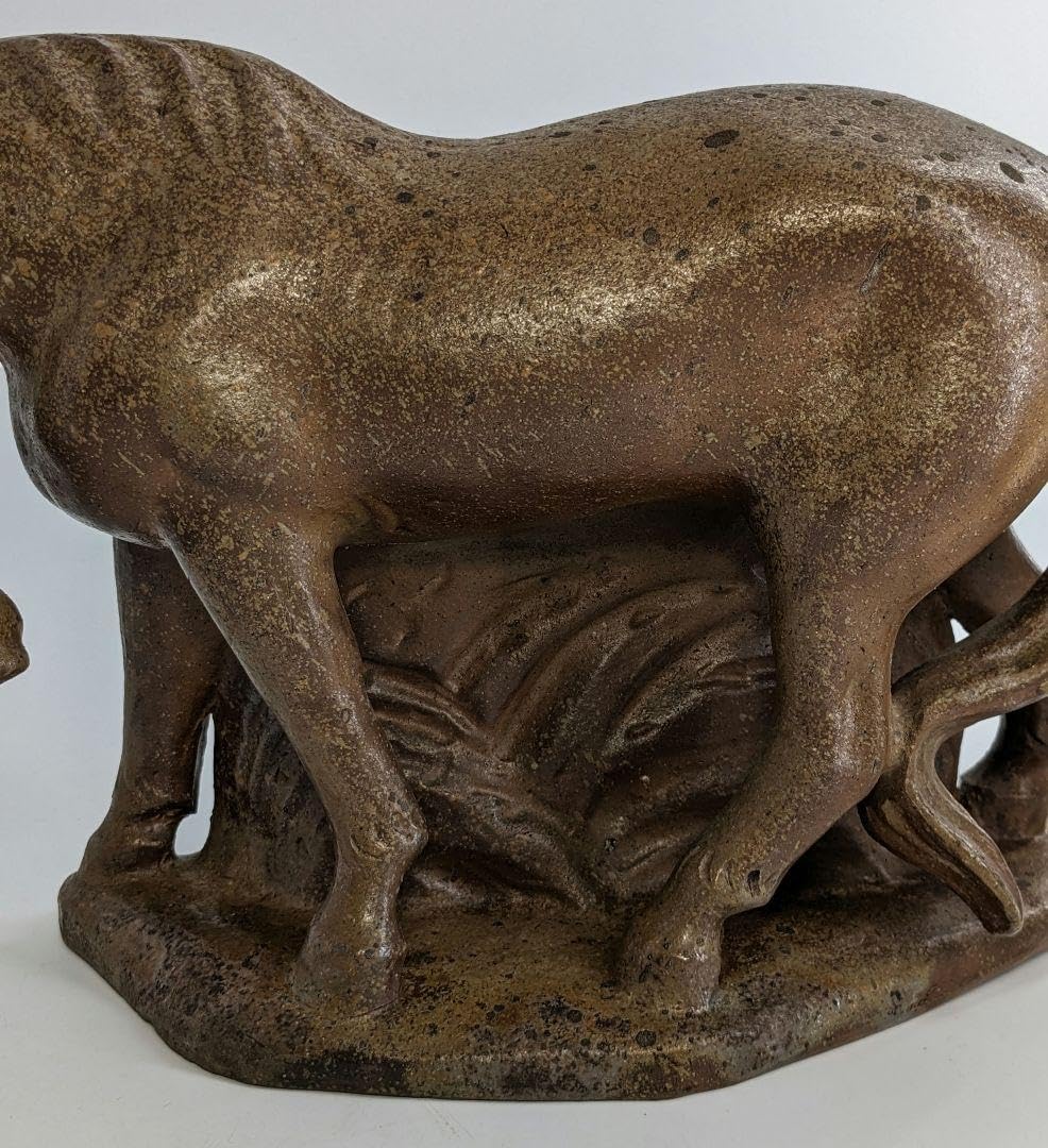 岡山県重要無形文化財 浦上善次 備前焼 午置物 干支 馬 工芸品