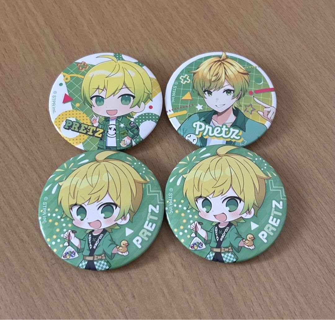 AMPTAK×COLORS ぷりっつ 缶バッジ 7個セット AMPTAK×COLORS ぷりっつ