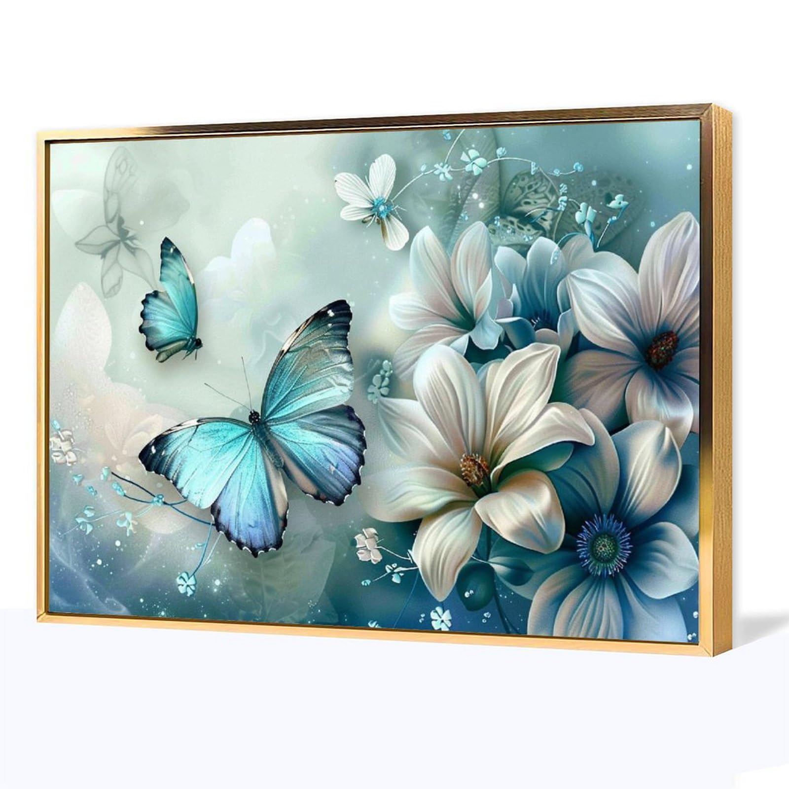 蝶 テクスチャーアート バタフライ 絵画 インテリアアート 花 絵 癒し