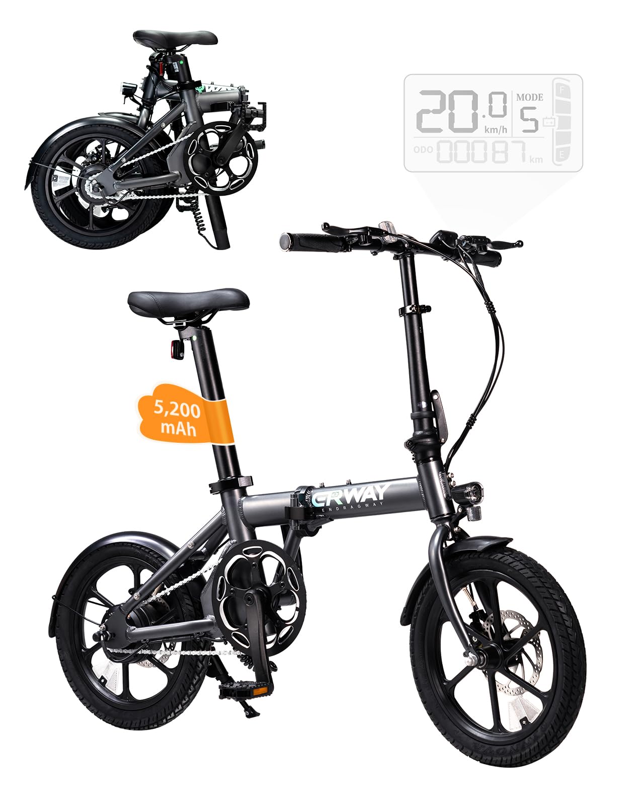 Erway 01 折りたたみ自転車 中古 サドル・箱付き Erway 01 折りたたみ