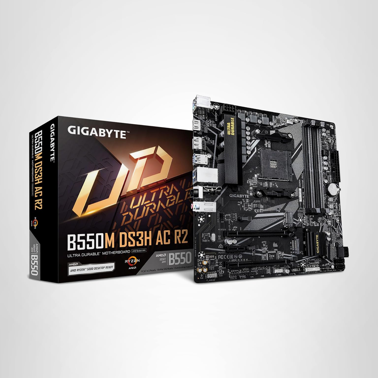 Amazon.com: GIGABYTE B550M DS3H AC R2 AMD AM4 mATX Motherboard