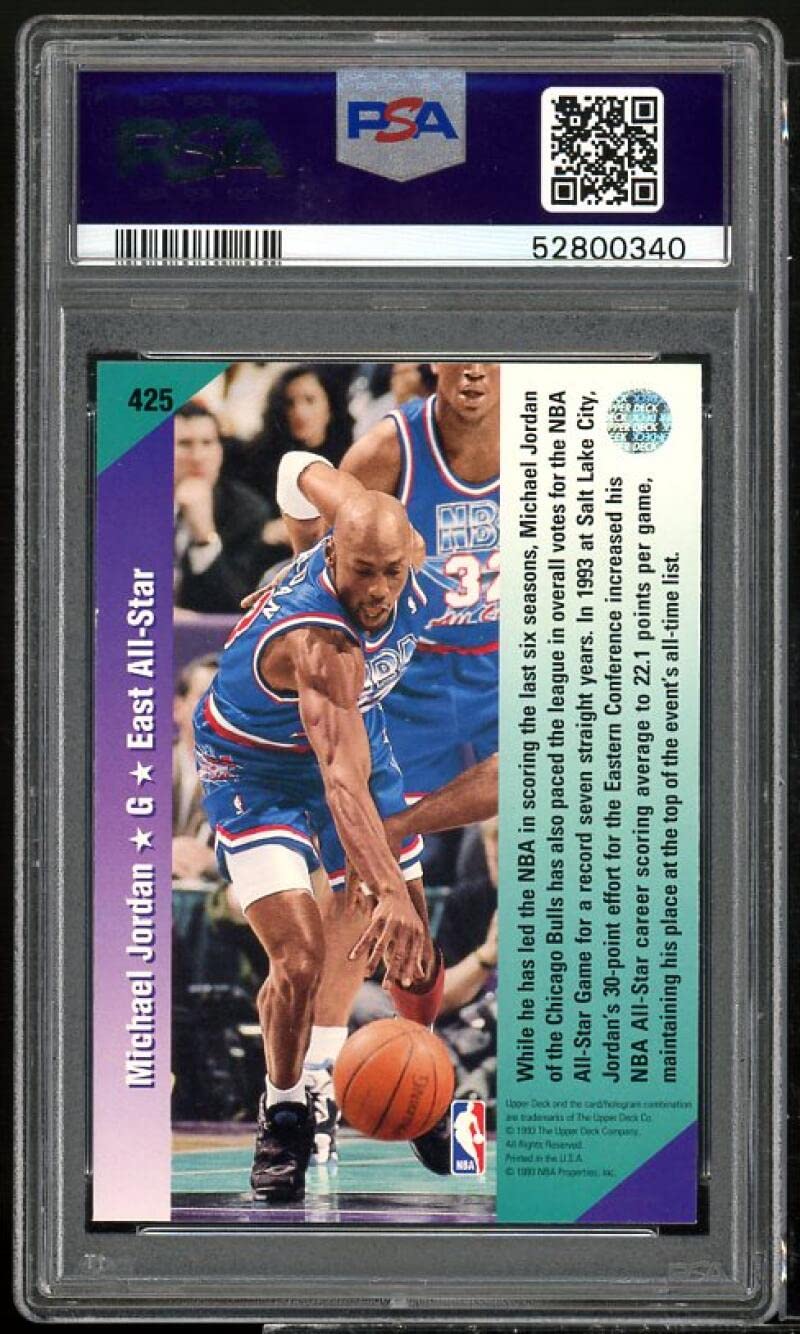 Amazon.com: 1992-93 Upper Deck #425 Michael Jordan PSA 9 Graded