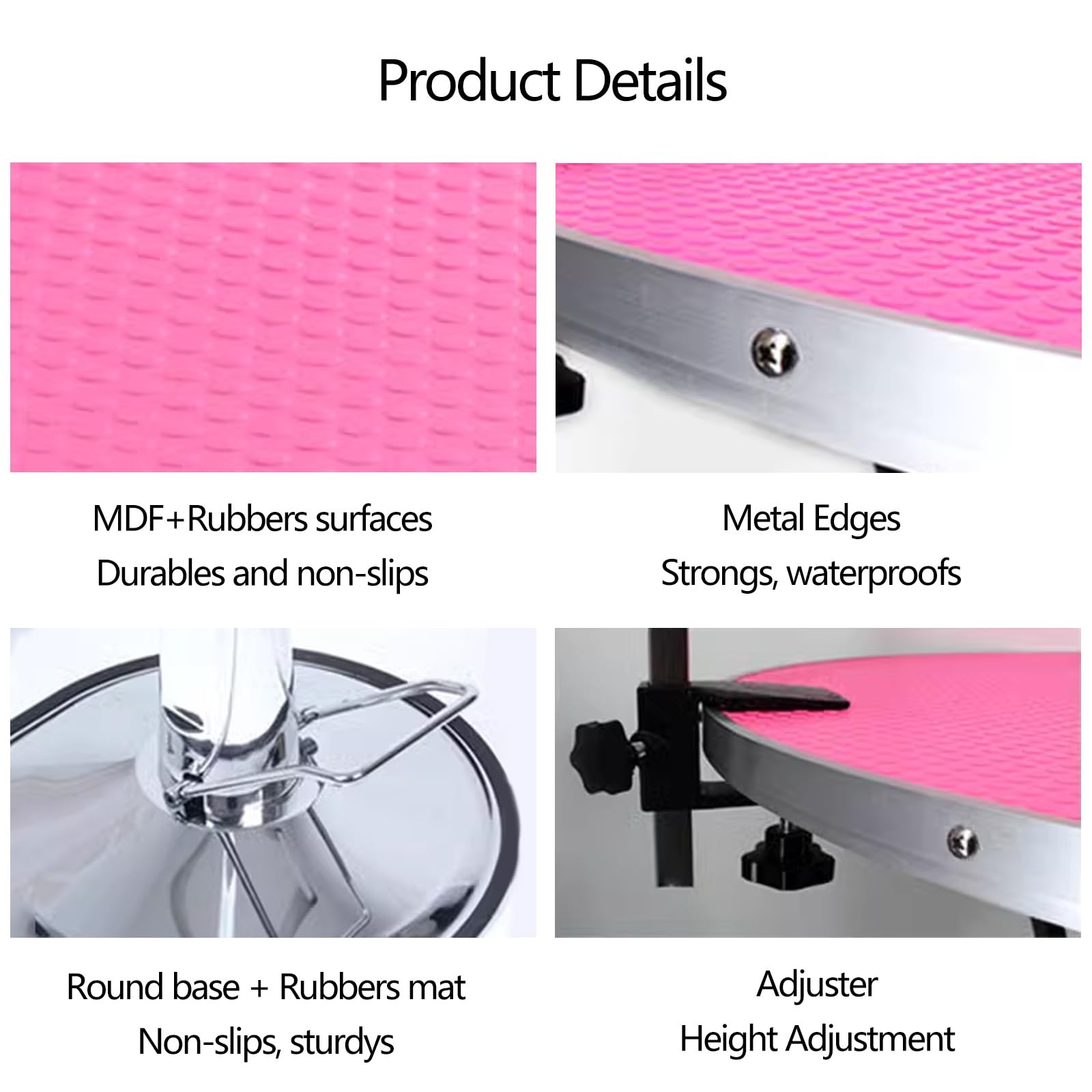 回転トリミングテーブル ピンク 犬 カット