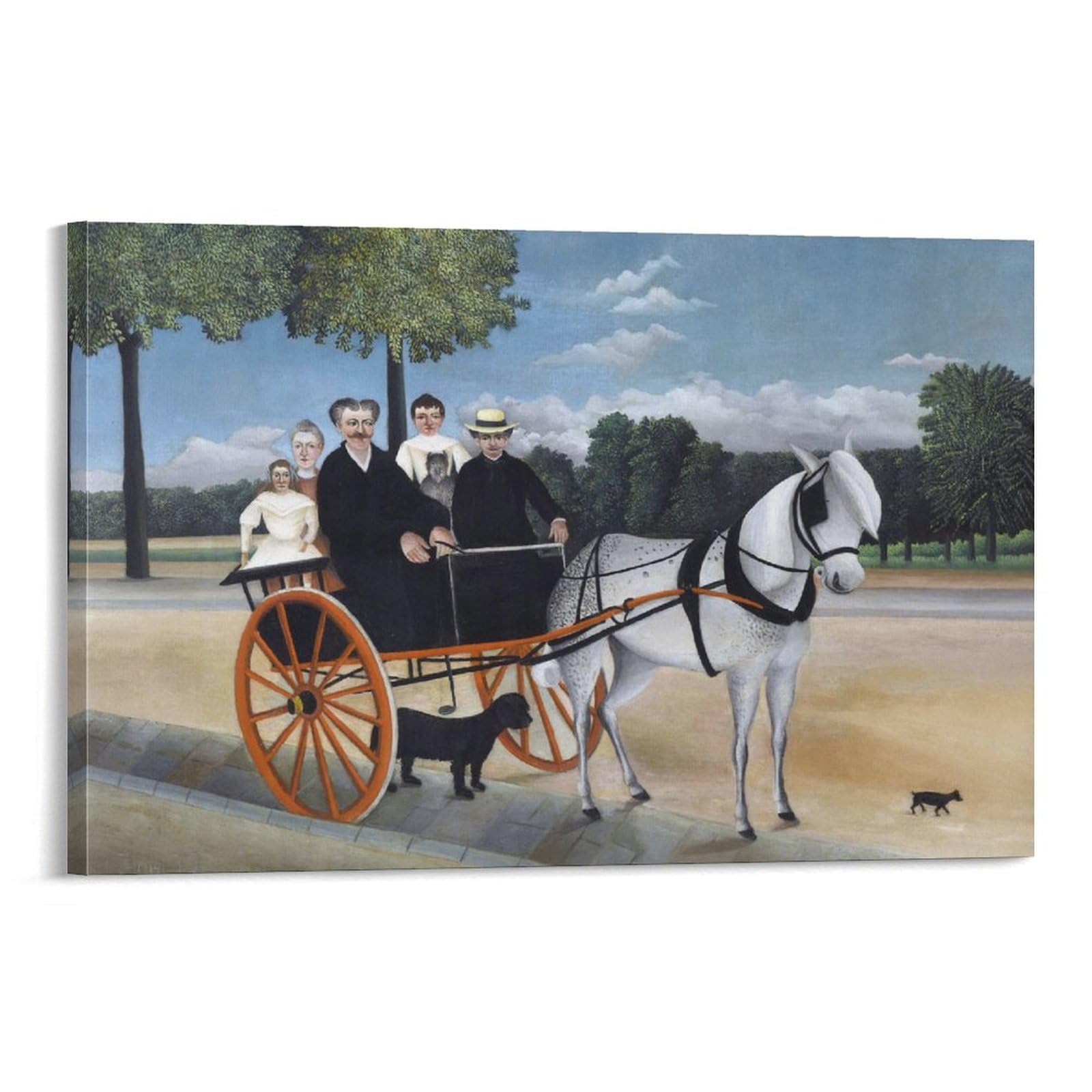 アンリ・ルソー 「ジュニエ爺さんの馬車」リトグラフ エディション