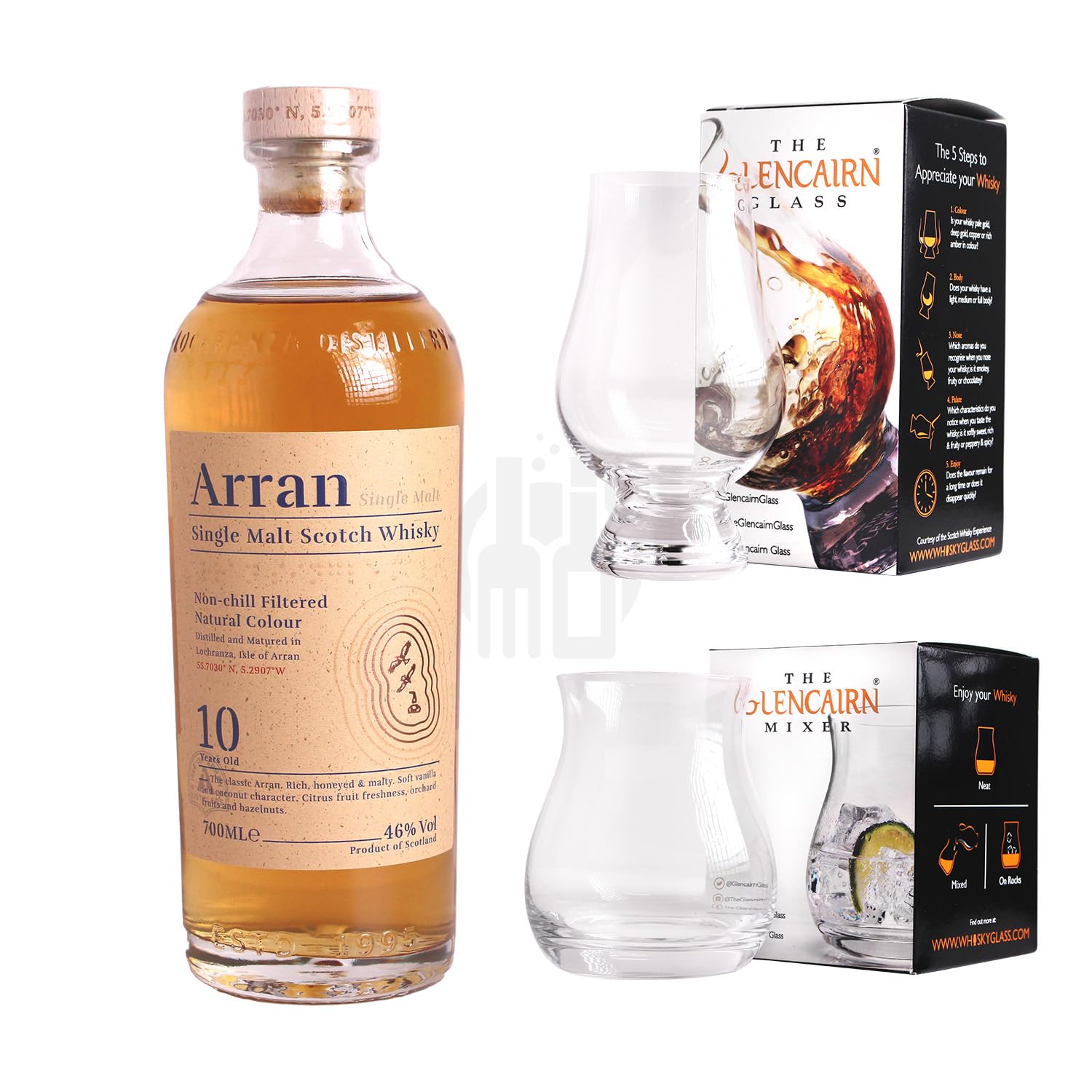 アラン10年 初期ボトル&旧ボトル&現行ボトル 専用グラス付きBOX 3