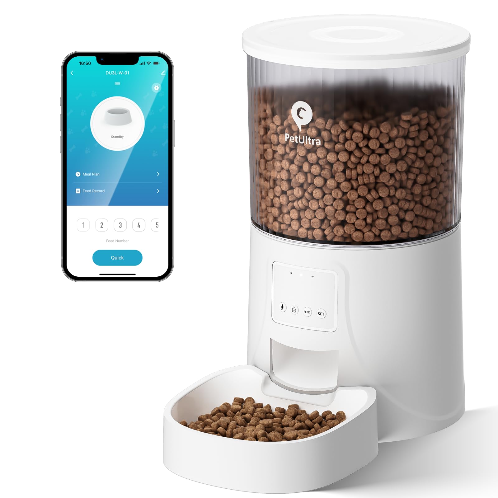 自動給餌器 犬猫兼用 スマホアプリ wifi対応 10秒録音機能付き 【公式