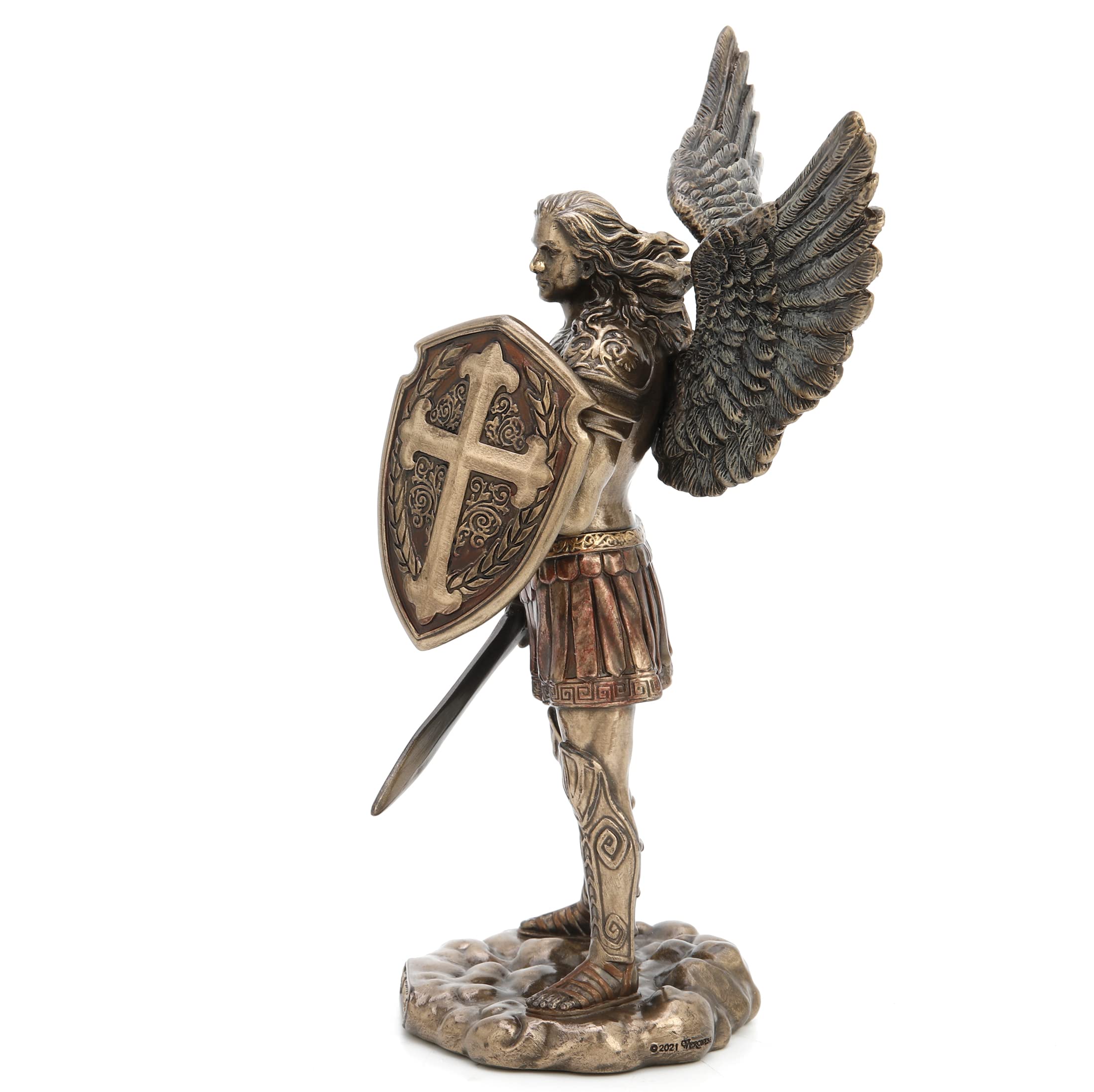 ミケランジェロ 盾 レプリカ ブロンズ調 大型壁掛け美術装飾