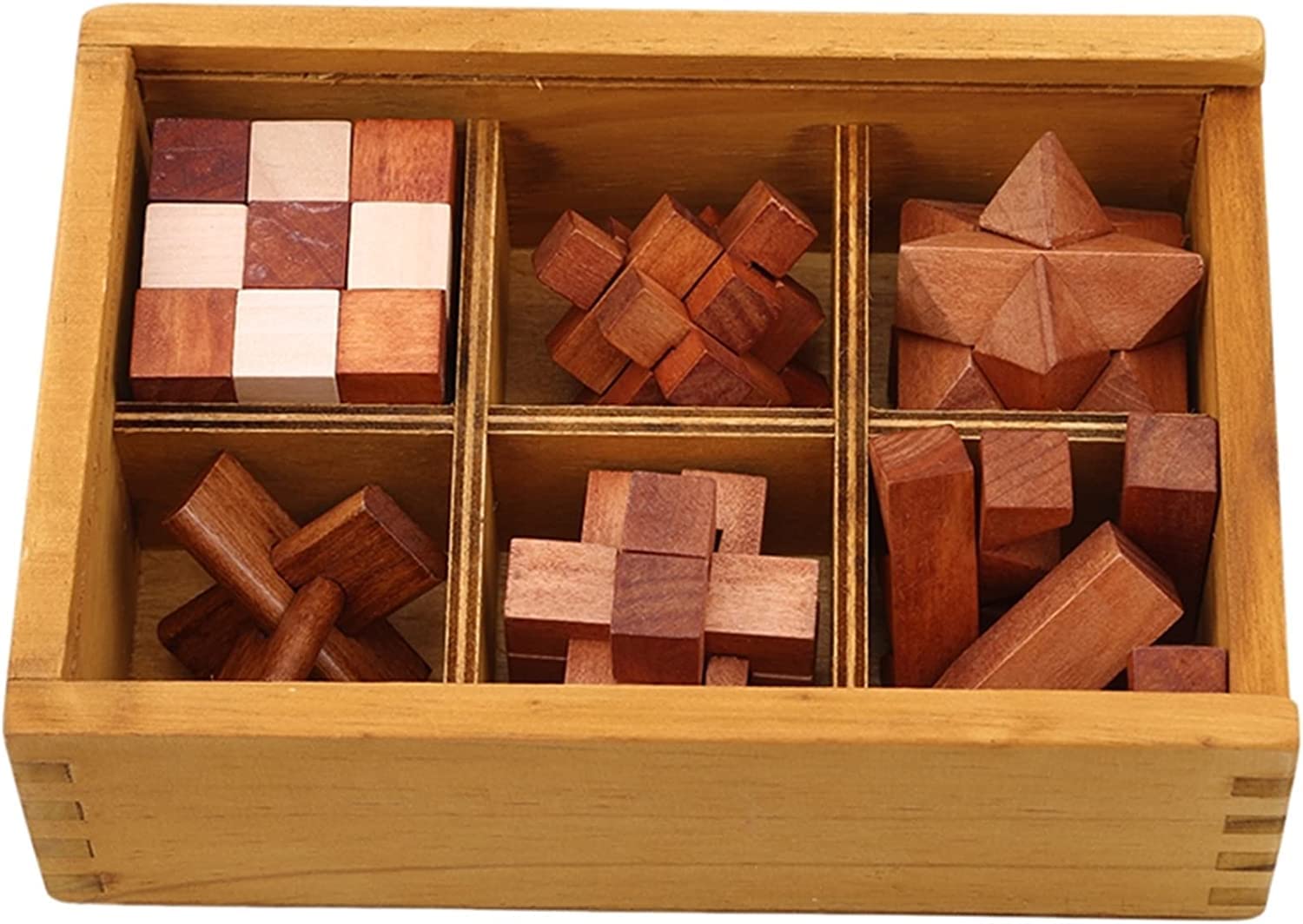 おもちゃパズル 6点セット 知育玩具 難度6のルーバンロック ギフト