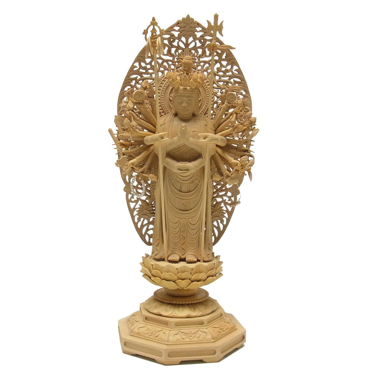 観音菩薩立像・勢至菩薩立像 3寸 #563#564 ◇白檀 木彫 仏像 【公式通販】