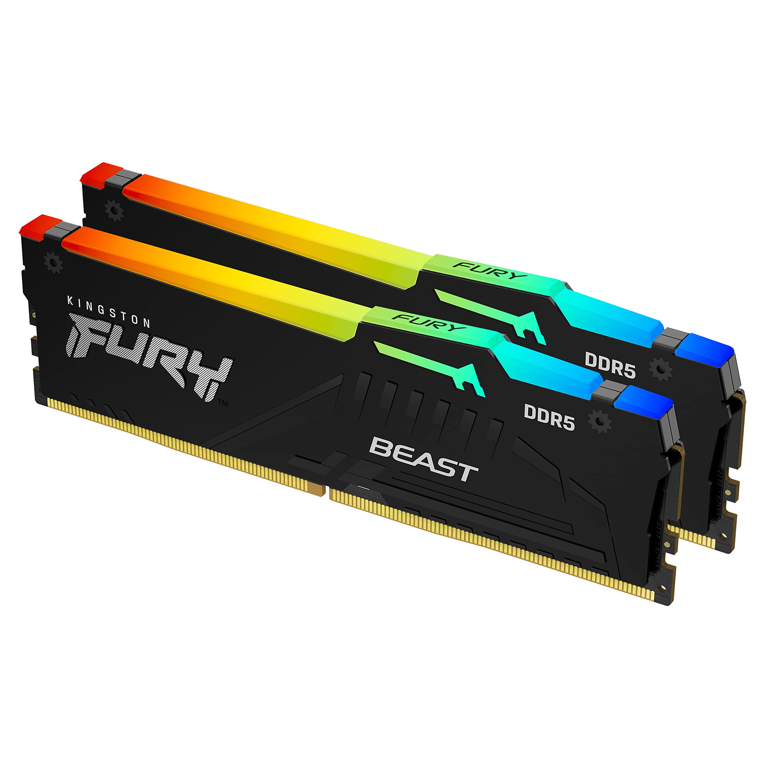 Kingston FURY Beast Noir RGB 32Go (2x16Go) 5200MT/s DDR5 CL40 DIMM