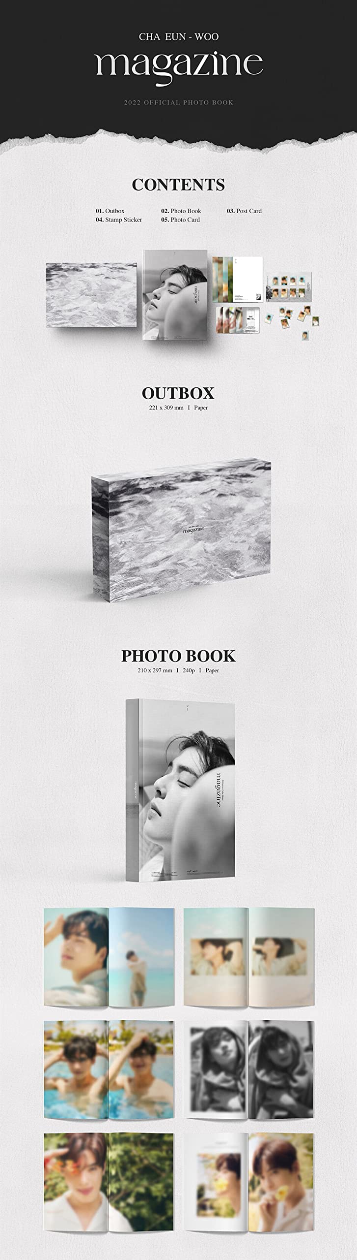 チャウヌ MAGAZINE 写真集 セットver. Amazon | チャ・ウヌ ASTRO 2022