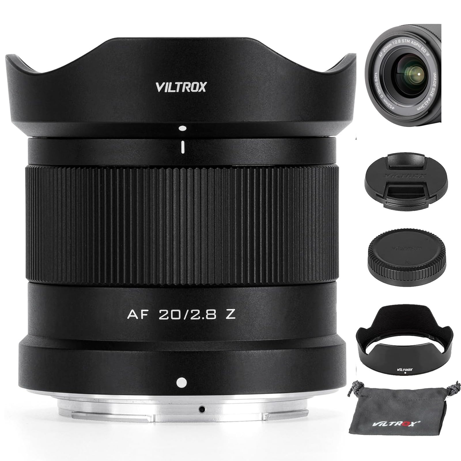 VILTROX 20mm F2.8 f/2.8 Z-Mount Lente, lente de foco automático