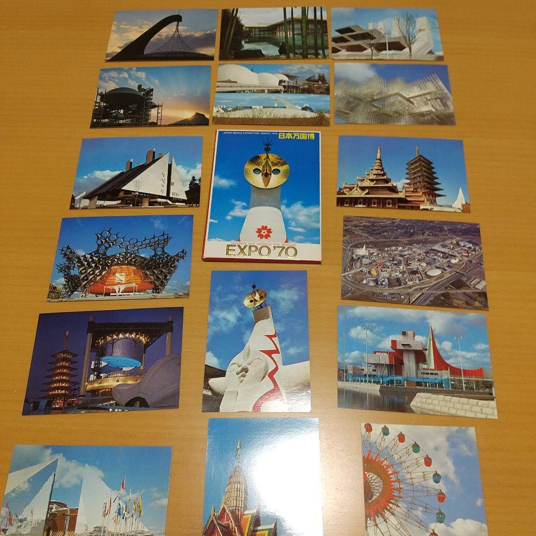 1970年／日本万国博覧会・大阪会場。記念絵葉書セット23枚【美品 昭和