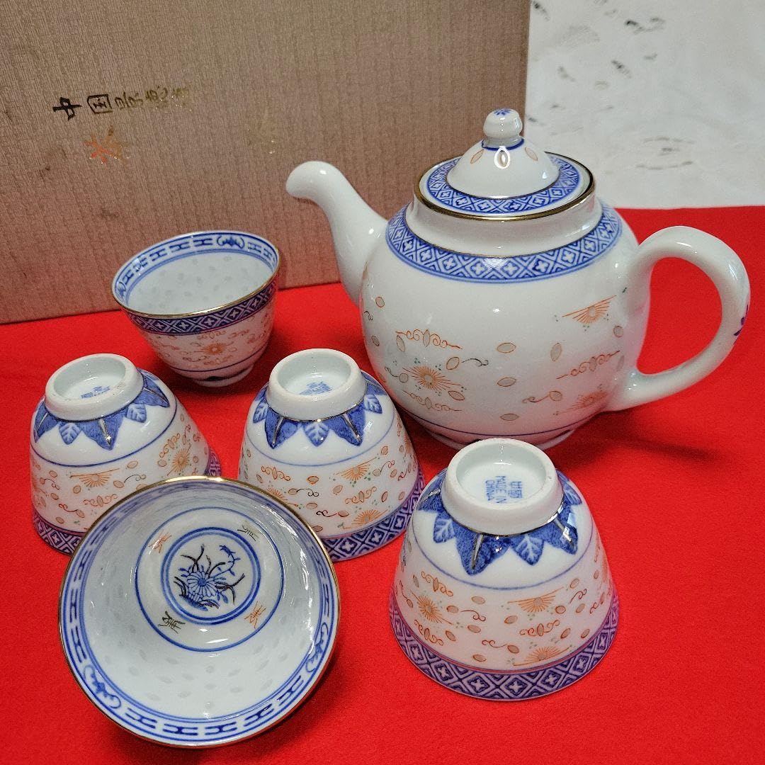 小皿 蝶 5枚 染付 銘 銘々皿 取り皿 変わり皿 変形皿 小皿