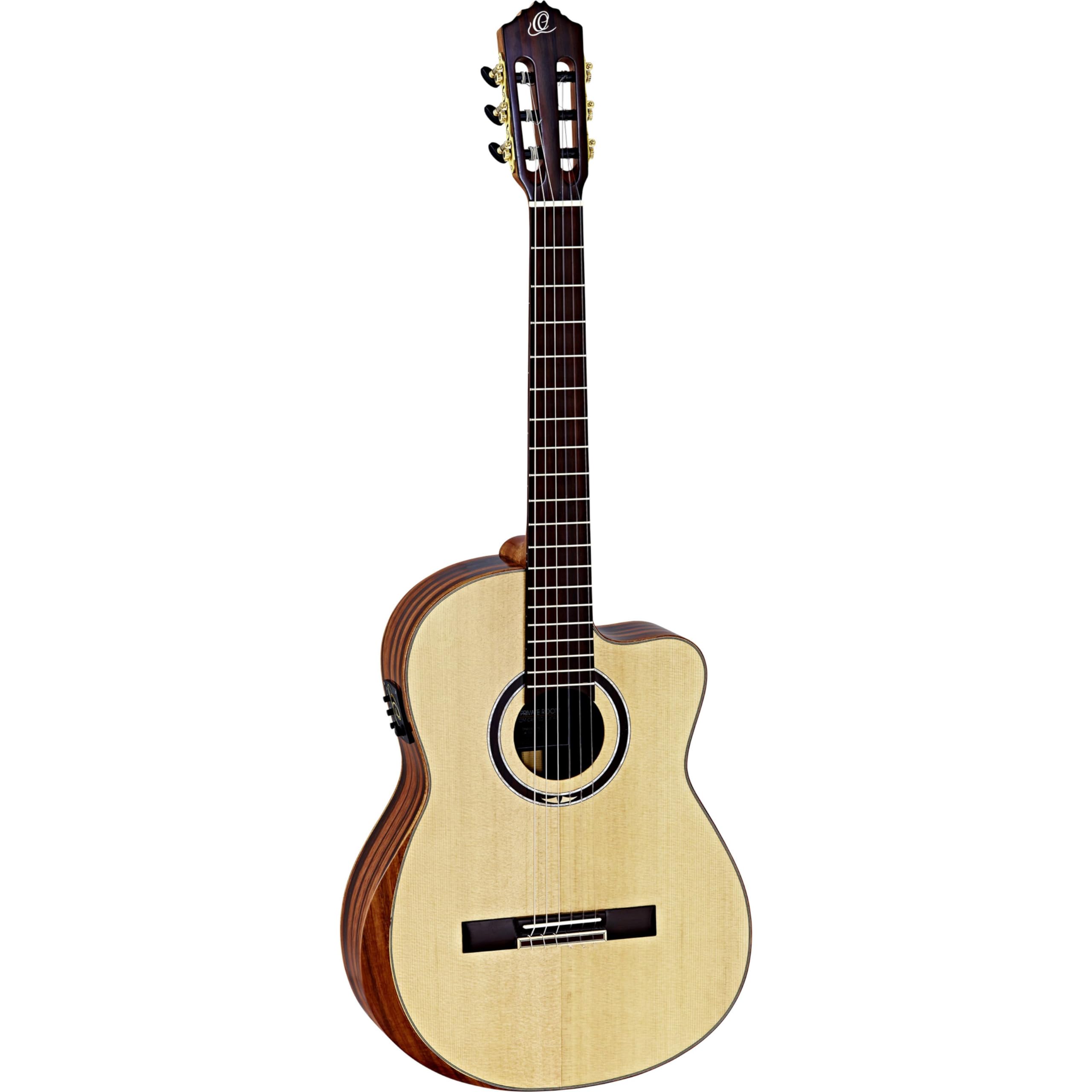 Amazon.com: Ortega Guitars 6 String Private Room Striped Ebony