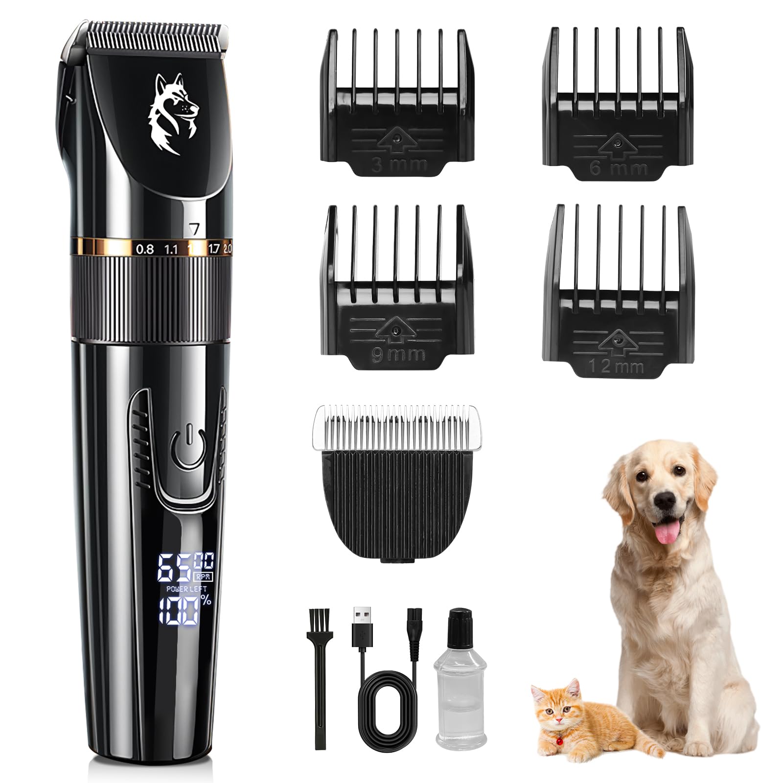 Amazon | Caseeto ペット電動バリカン 犬 猫用 バリカン セルフ