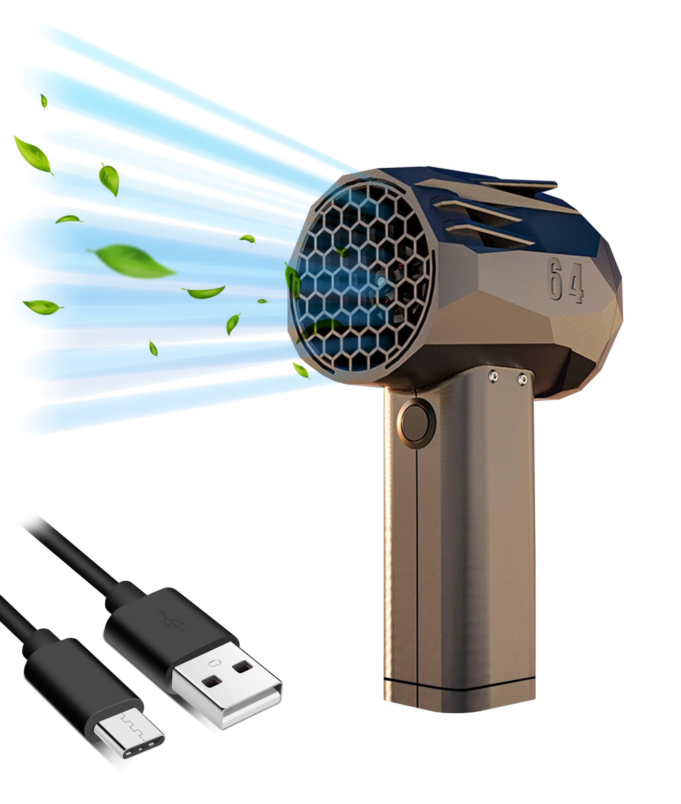 Amazon.co.jp: X64 車用ミニジェットブロワー、240km/h 電動エア