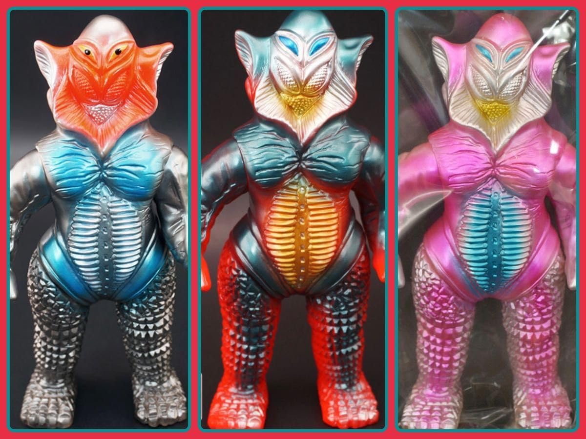 人気定番，送料無料】 メフィラス星人 ブルマァク 復刻版 メタリック