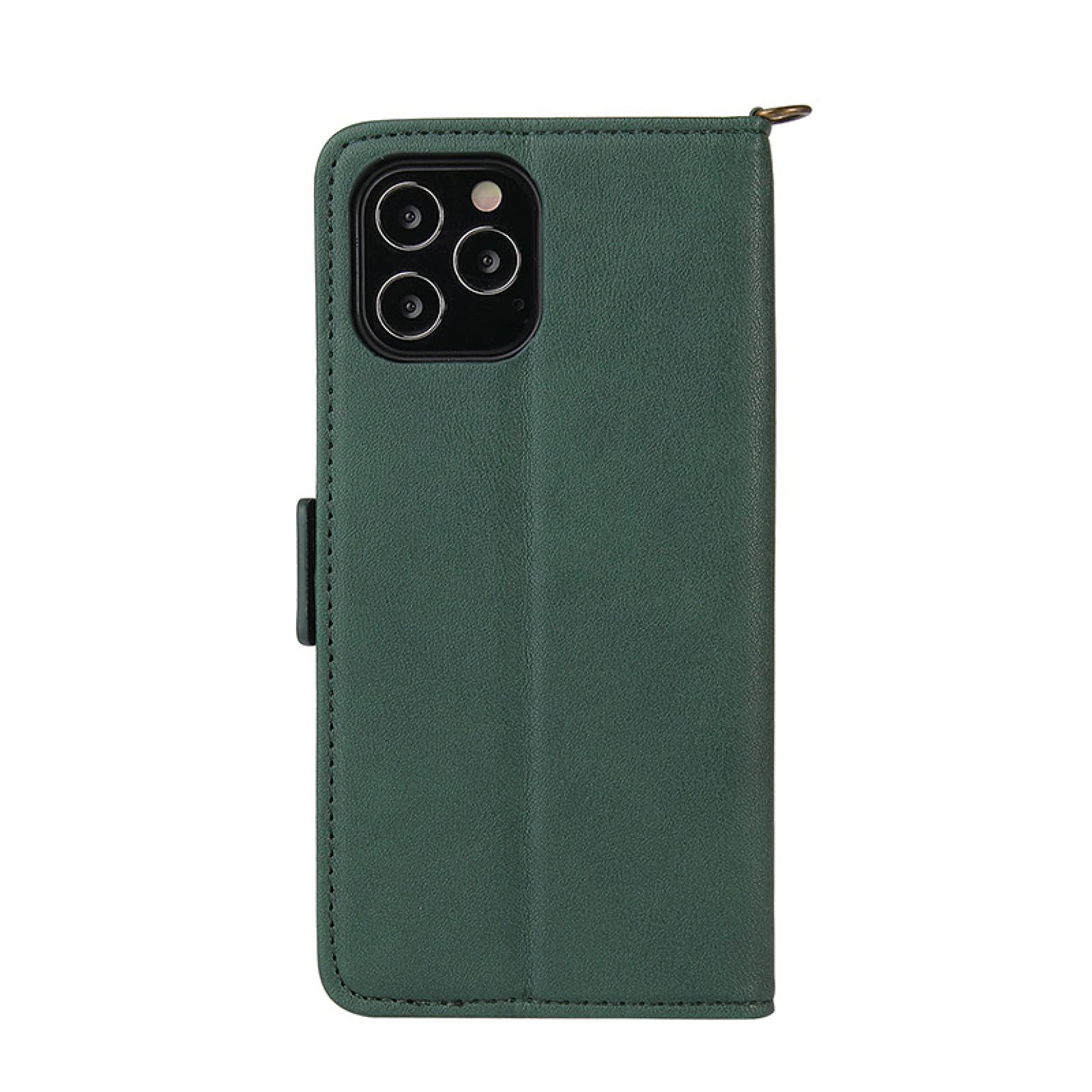 iPhone 12Pro 手帳型iPhoneケース グリーン カードポケット付き Amazon