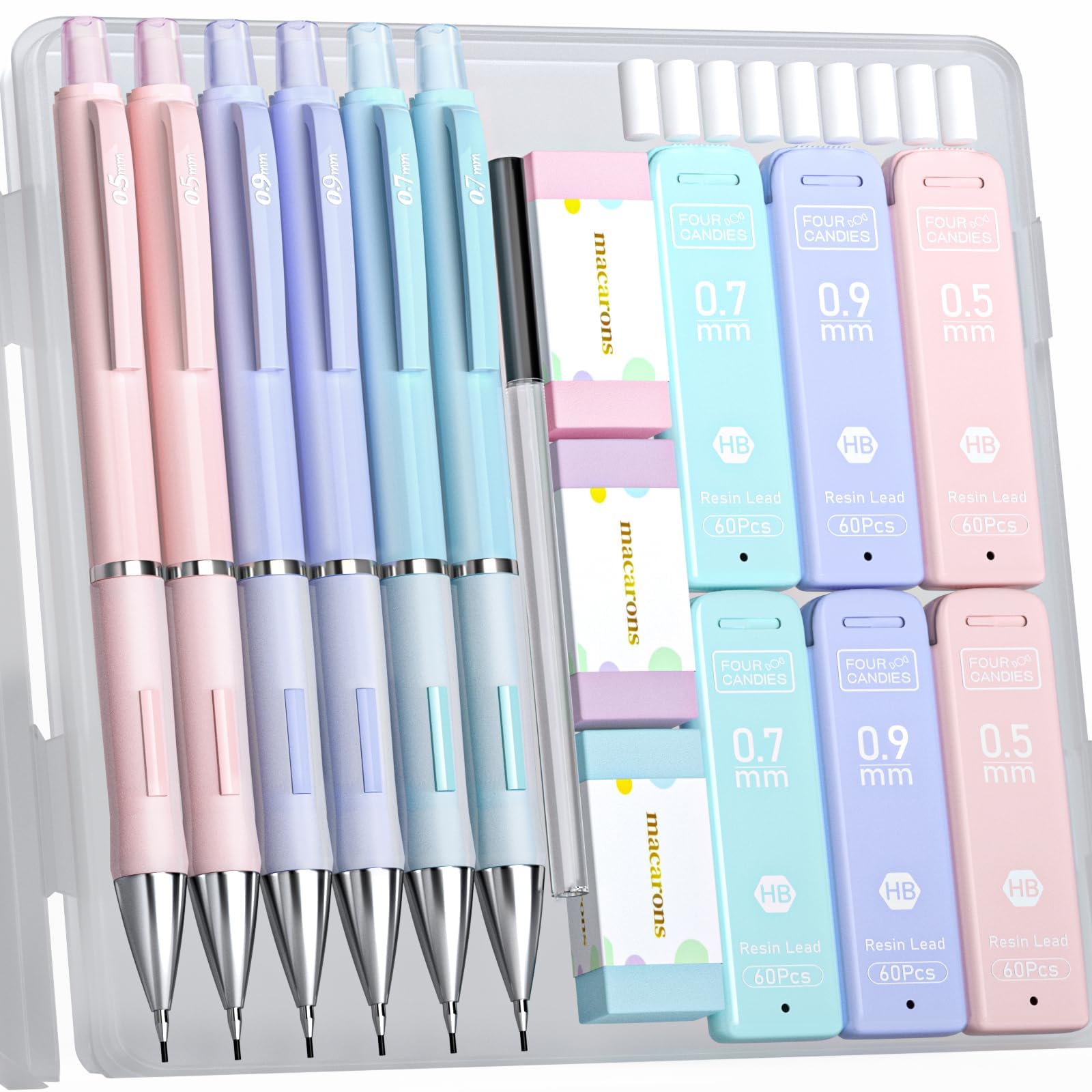 Amazon.co.jp: Four Candies パステルシャープペンシルセット 0.5