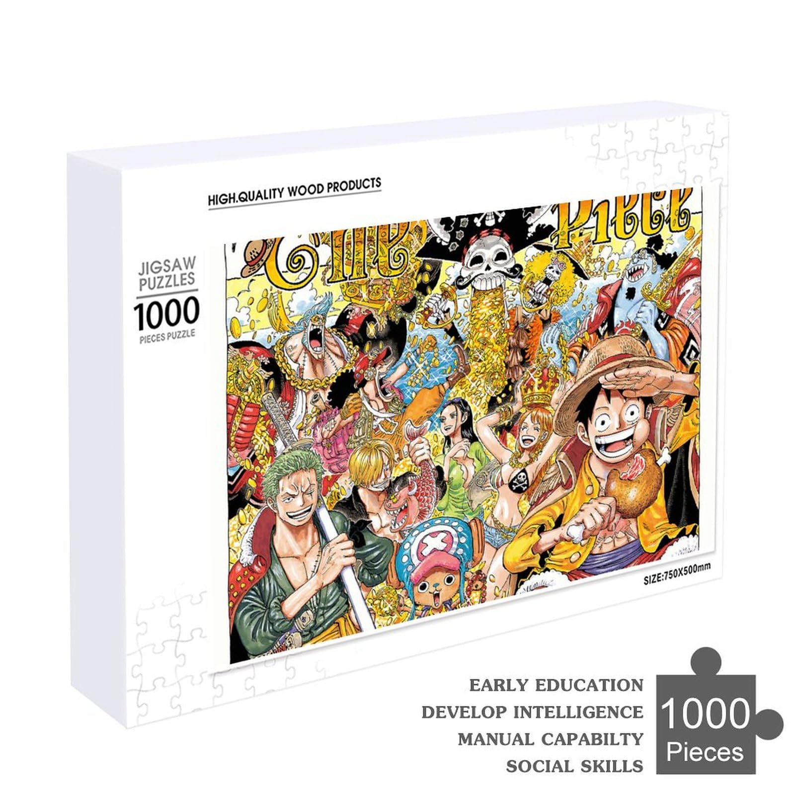 Amazon.co.jp: ワンピース/ONE PIECE 500/1000ピース 木製パズル 減圧