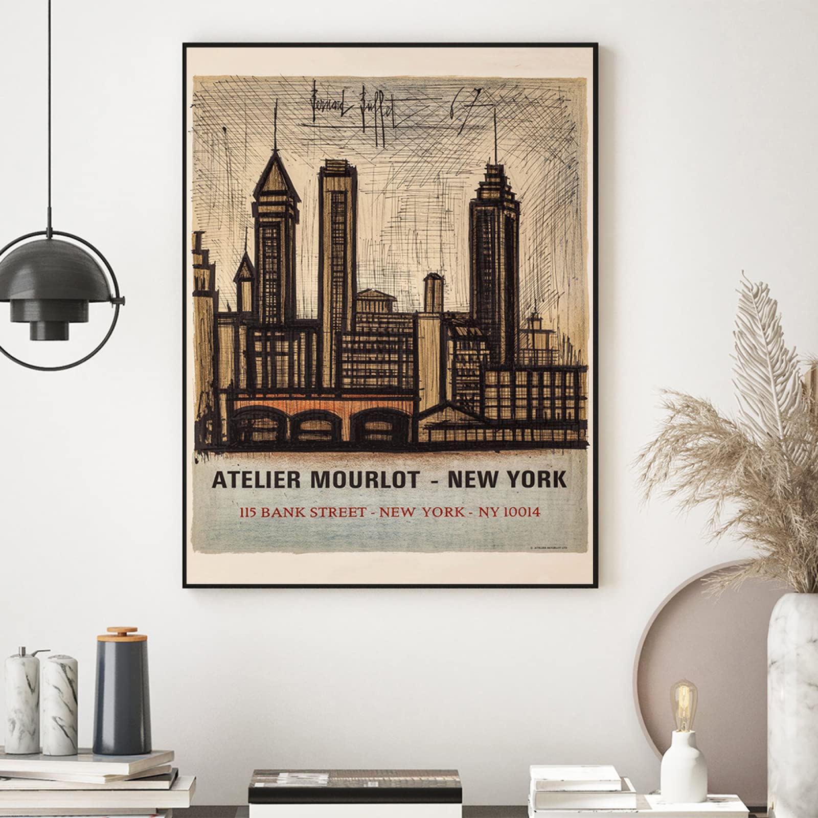 ベルナール・ビュッフェ ニューヨーク アート 額縁 インテリア