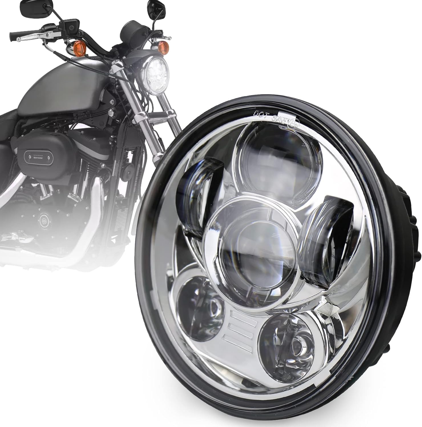 Amazon | MOVOTOR スポーツスター ヘッドライト led 車検対応 Hi/Lo