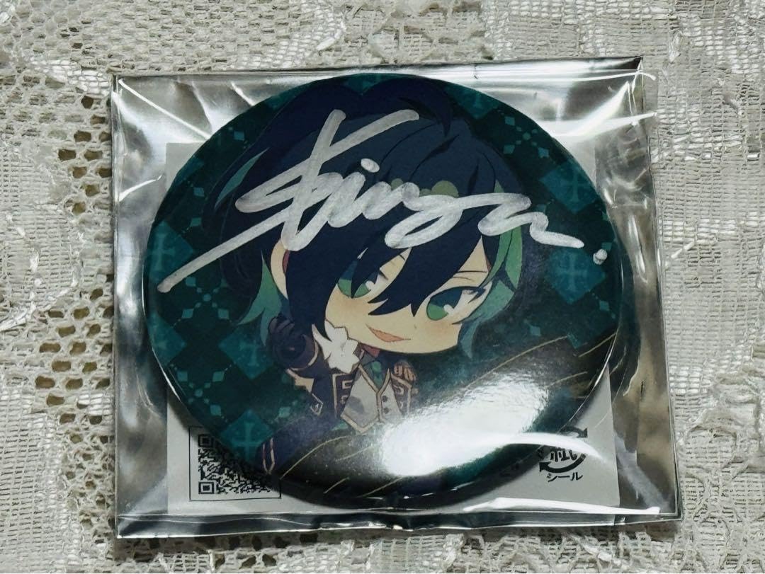 the GazettE ルキ 直筆サイン入り缶バッジ the GazettE ルキ 直筆