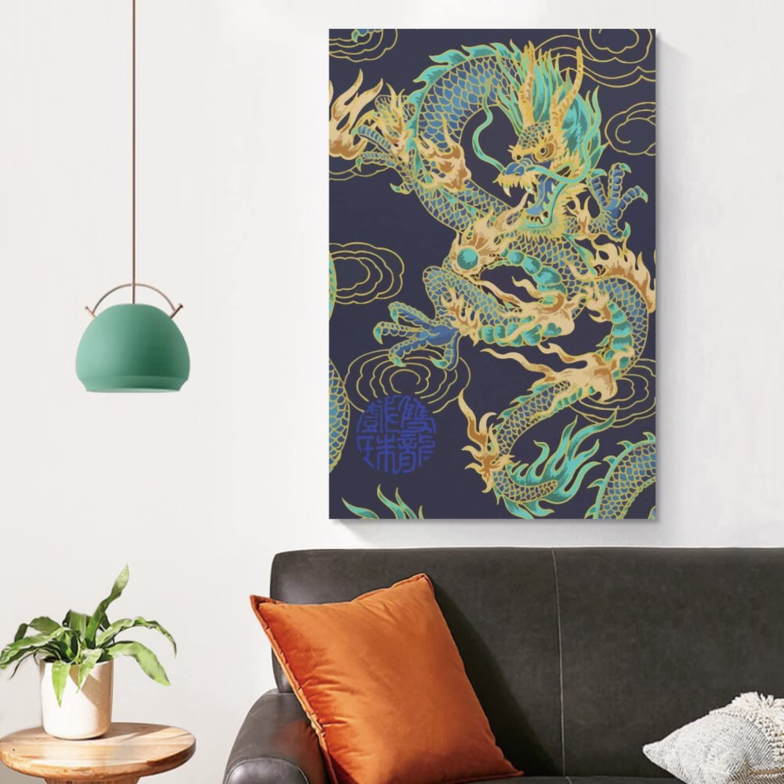 油絵 菅家令子 絵画インテリア額付(青緑＋金色の枠) F4-072212 朝
