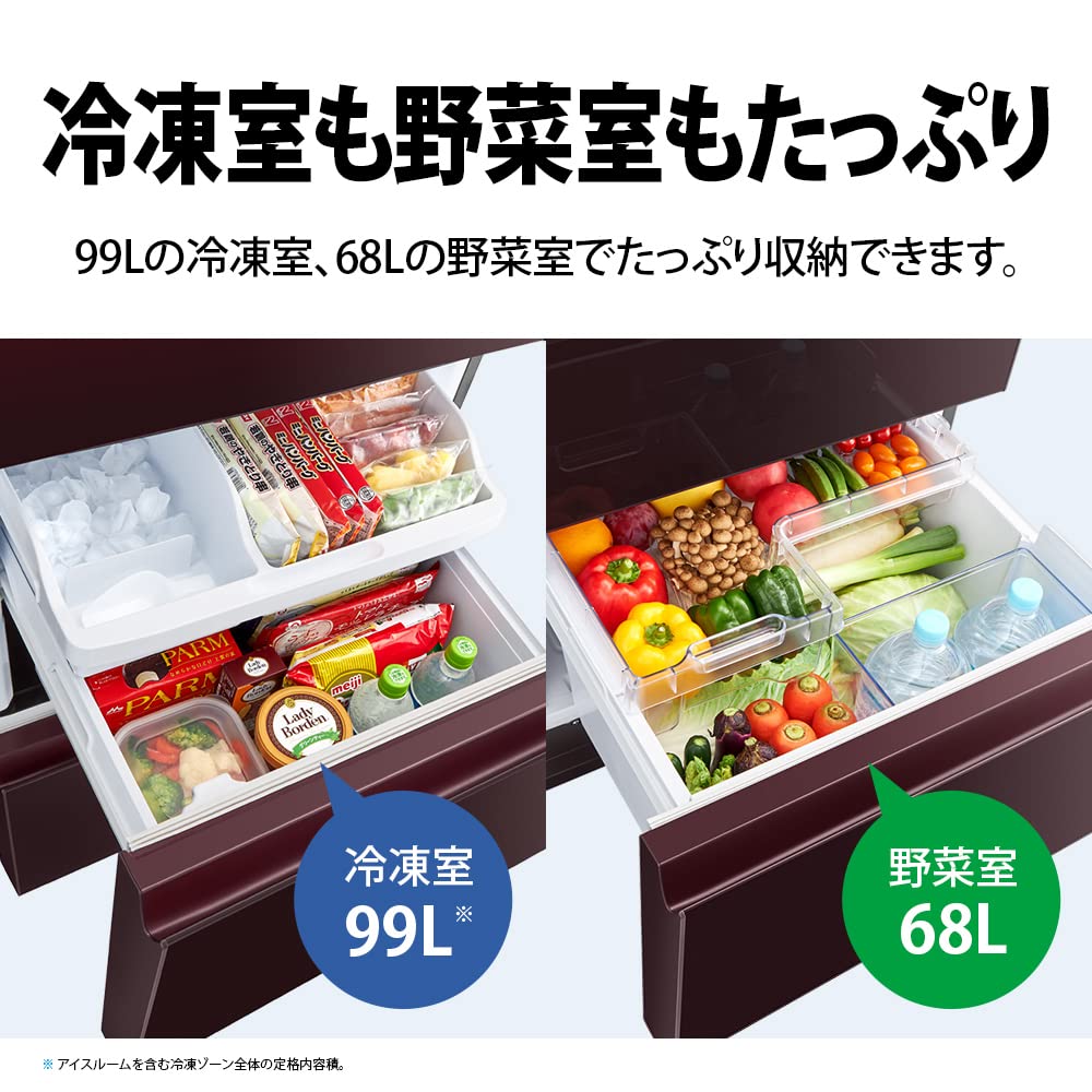 Amazon | シャープ SHARP 冷蔵庫 SJ-GW35J-R プラズマクラスター(幅