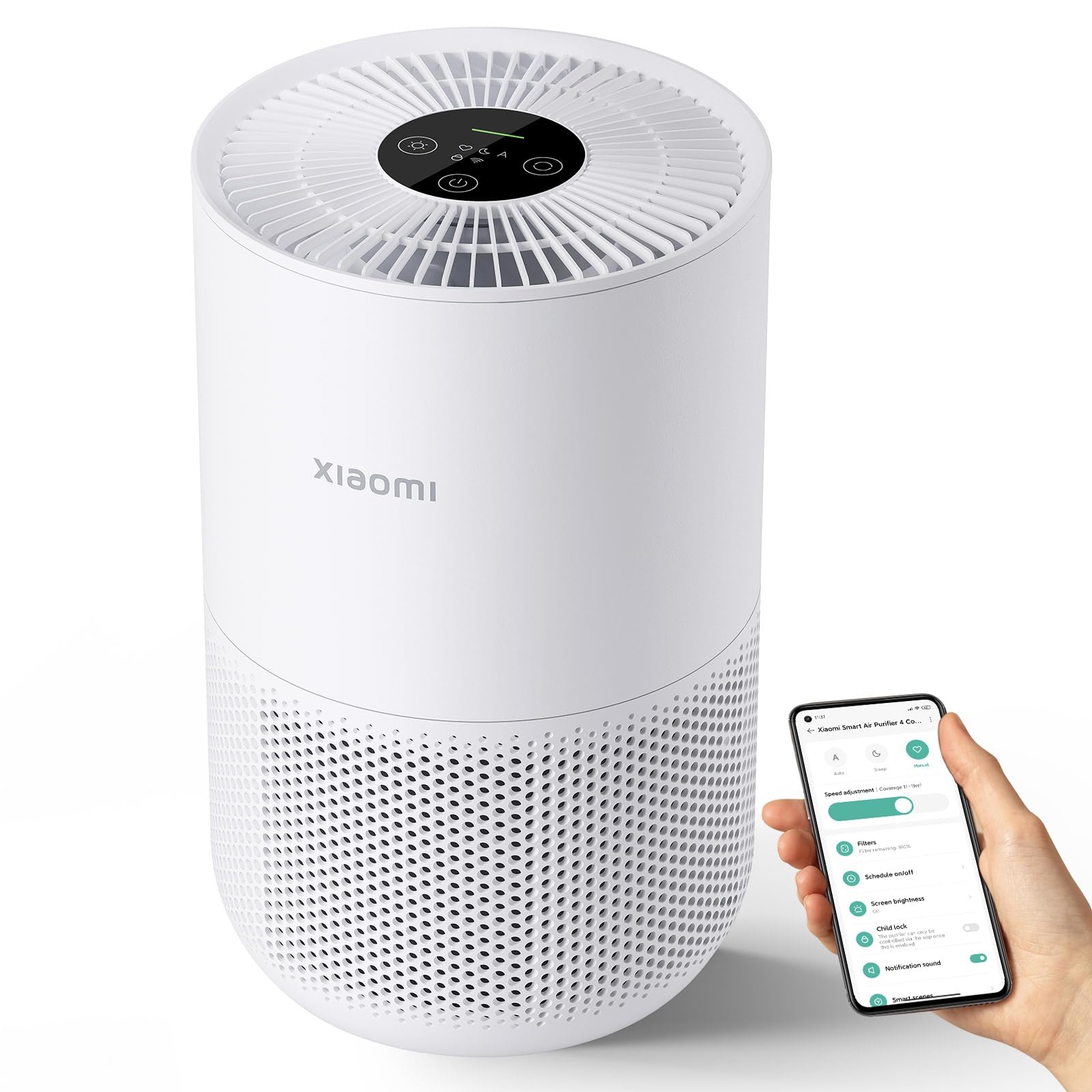 Amazon.com: Xiaomi Mi Air Purifier 4 Compact, True HEPA H13 3