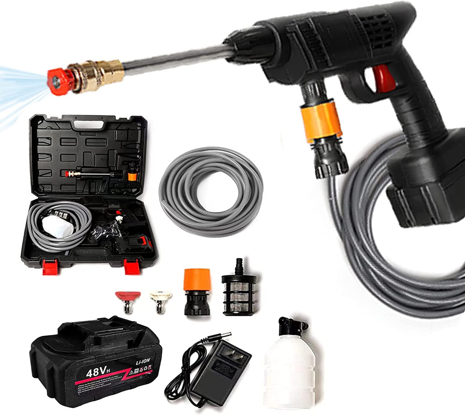 スマートモンスター コードレス 高圧洗浄機 充電式 洗車 ベランダ掃除