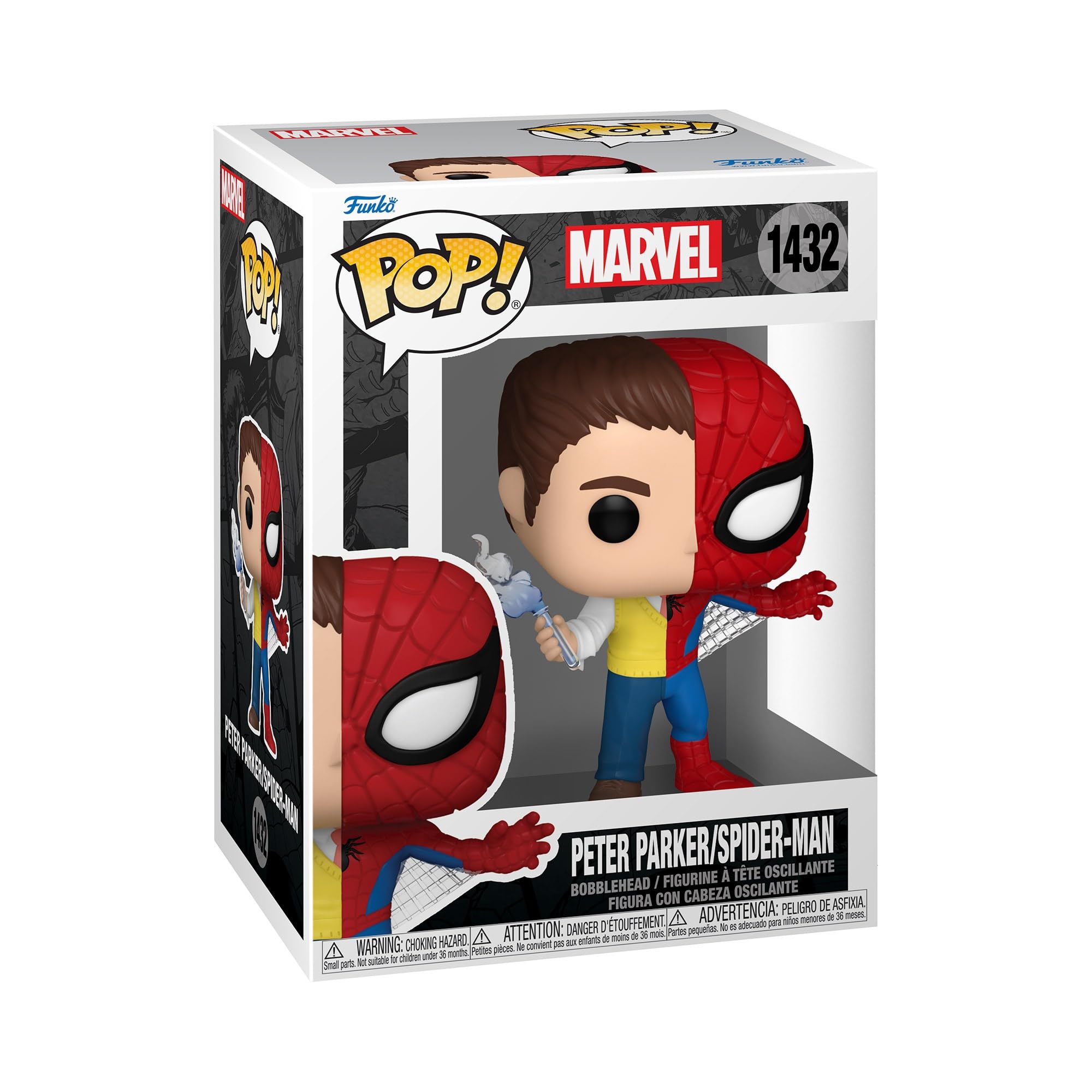 Amazon.com: Funko POP Marvel: Split - Spider-Man - Spider-Man
