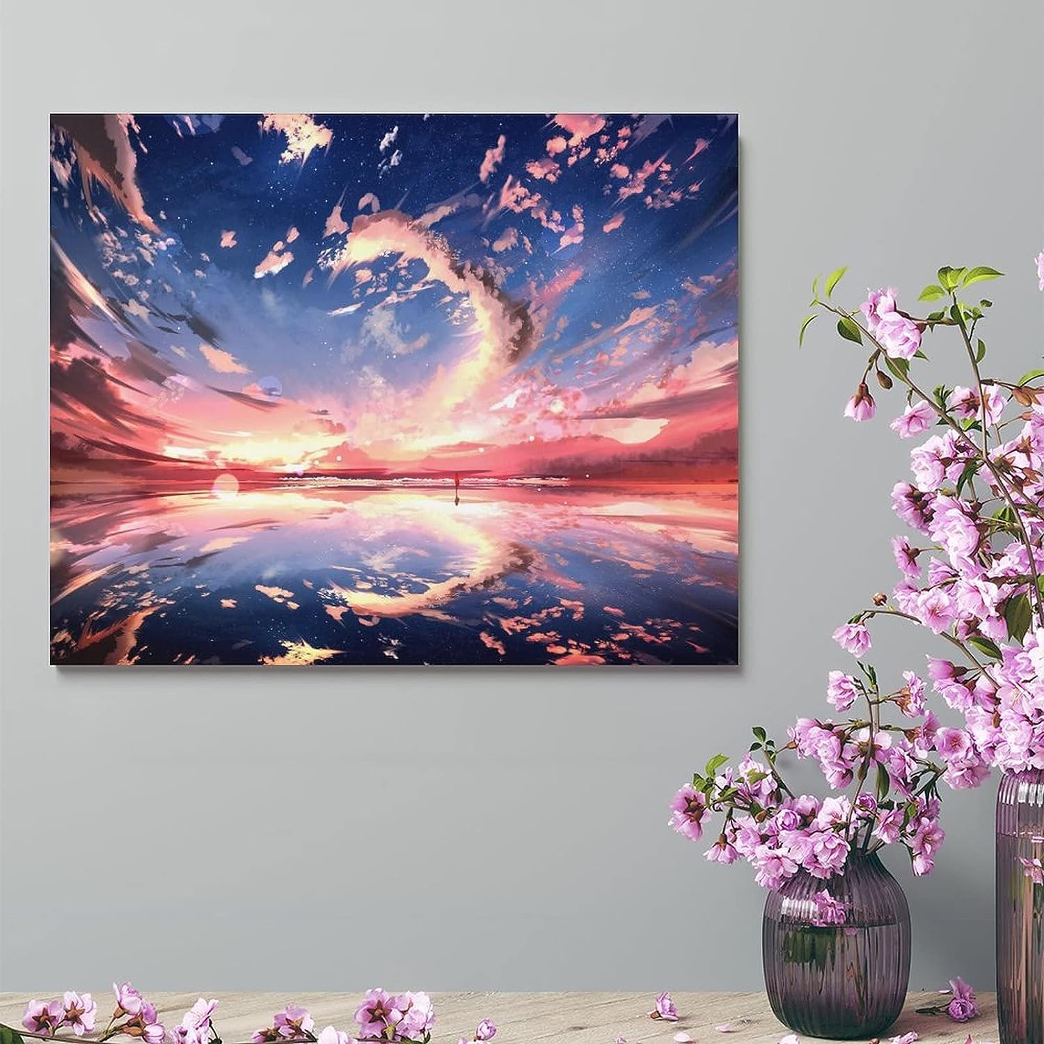 夕空 写真 額付き アート A3 夕焼け 夕空 写真 額付き アート A3 夕焼け