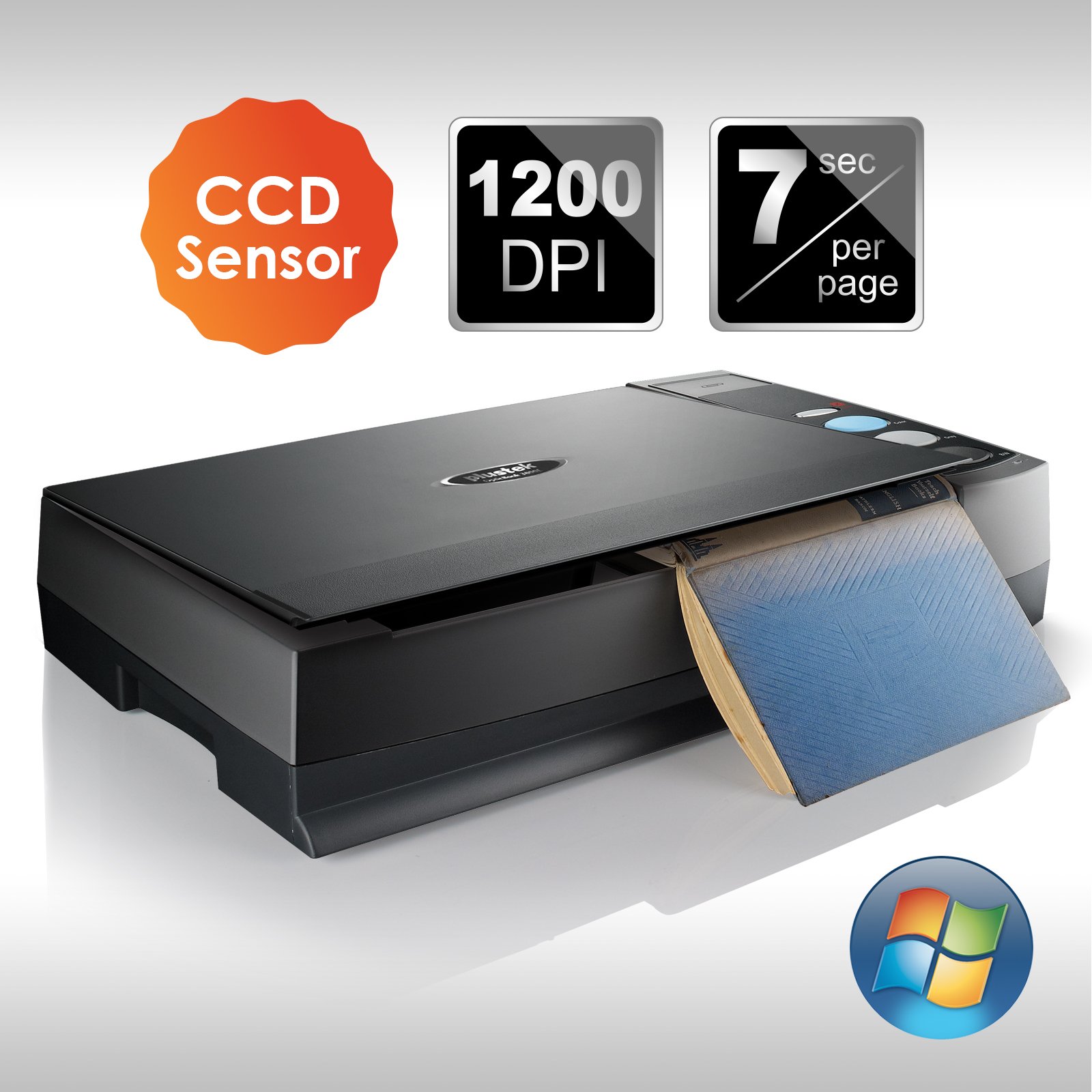 Amazon | Plustek ブックスキャナー Optic Book 3800L 非破壊 CCD
