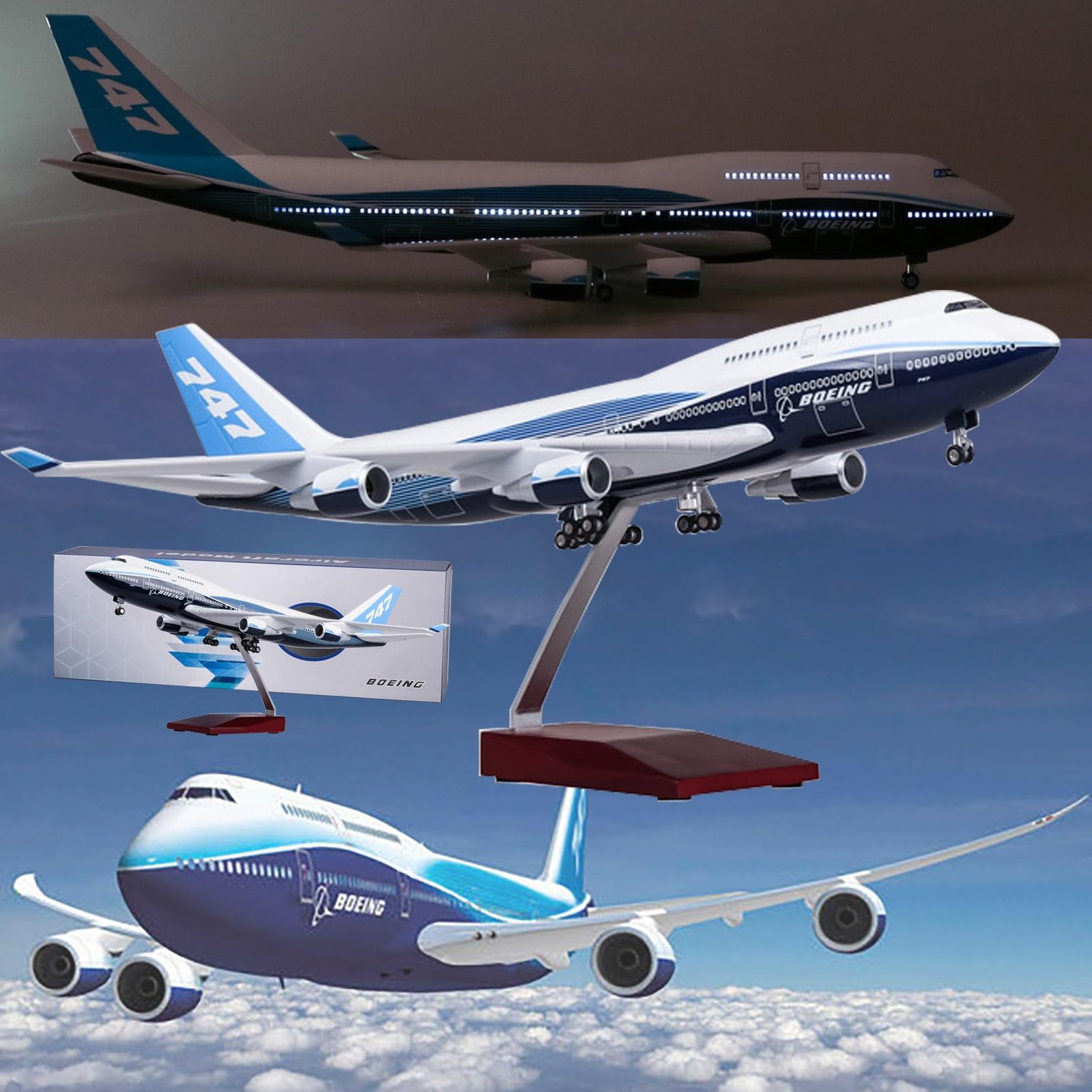 1/200 インフライト ブラニフ ボーイング747 Amazon.com: Flight