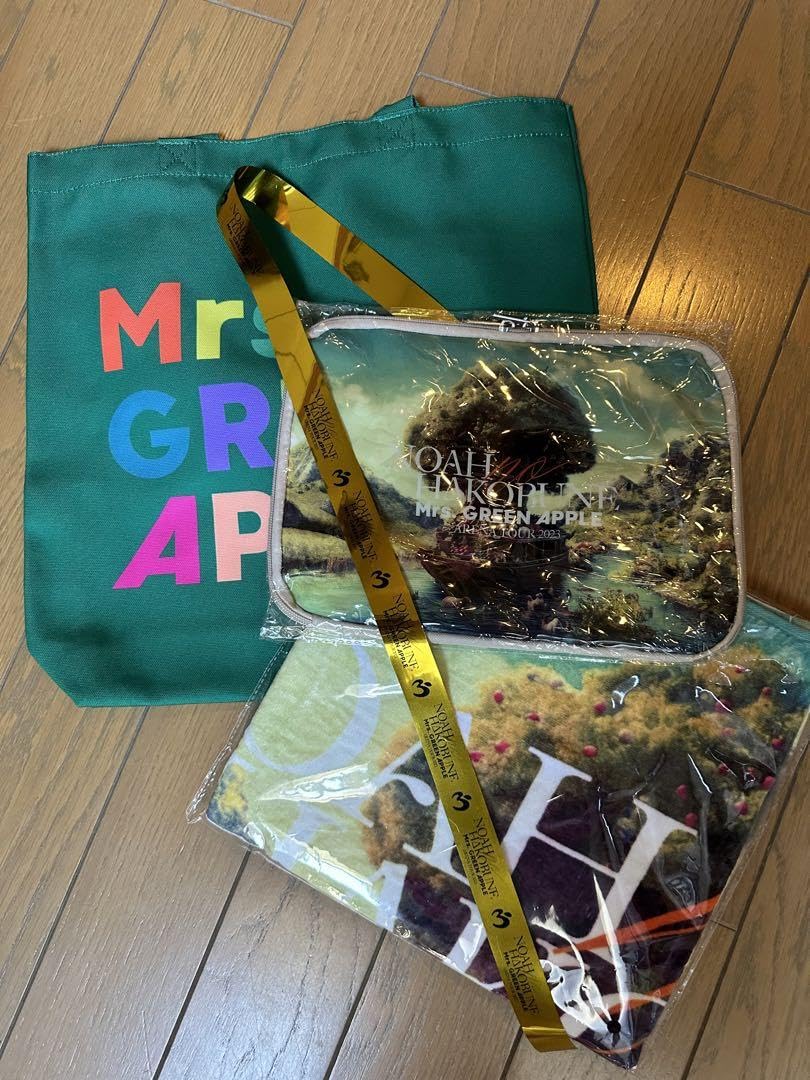 Mrs.GREEN APPLE ノアの方舟 SS特典 タオル ポーチ 金テープ Mrs