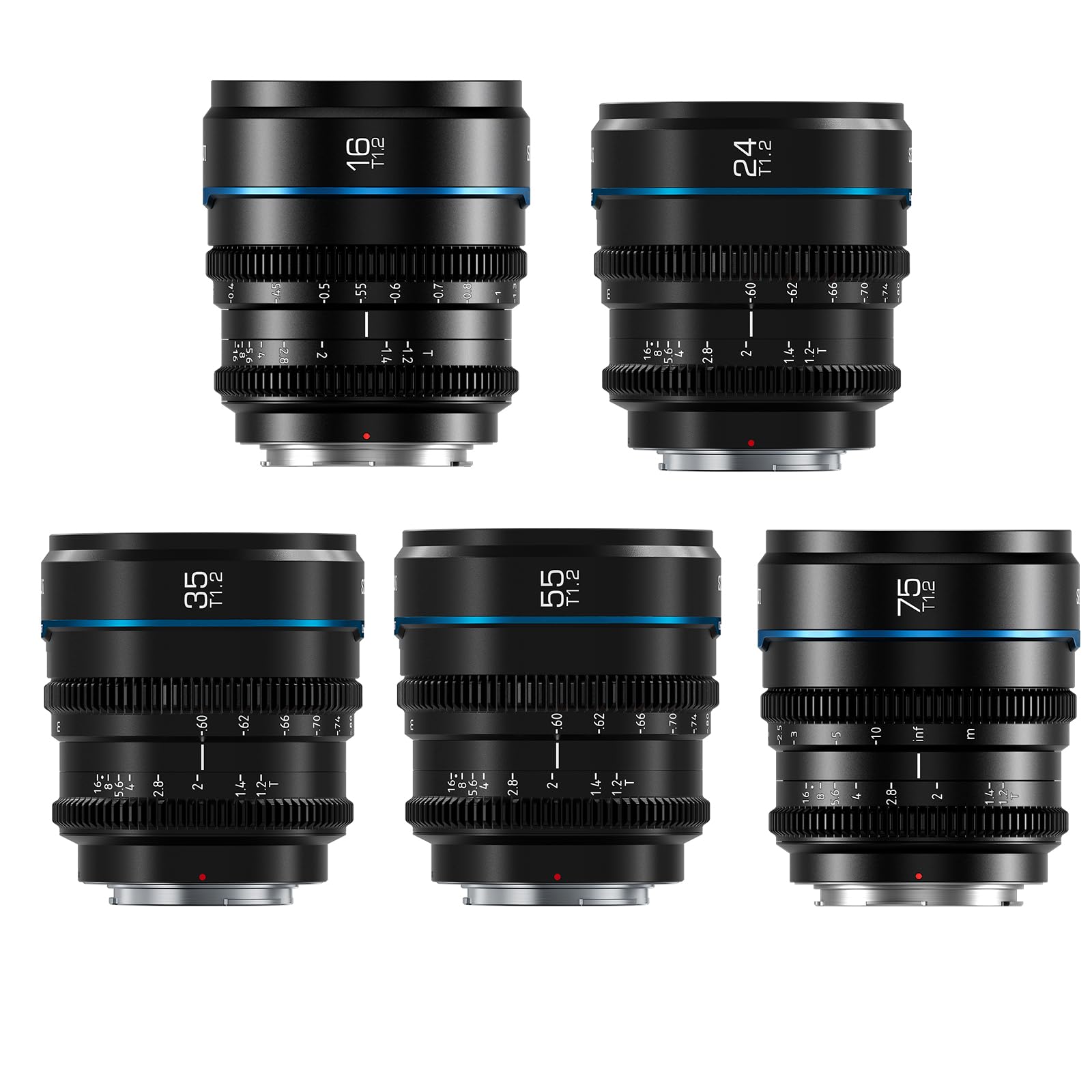 Amazon.co.jp: SIRUI Night Walker T1.2 S35 シネ5本レンズセット