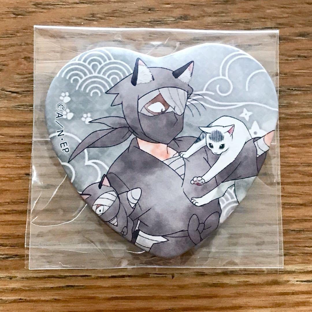 忍たま乱太郎 ハート缶バッジ 雑渡昆奈門 忍たま乱太郎】ナンジャ