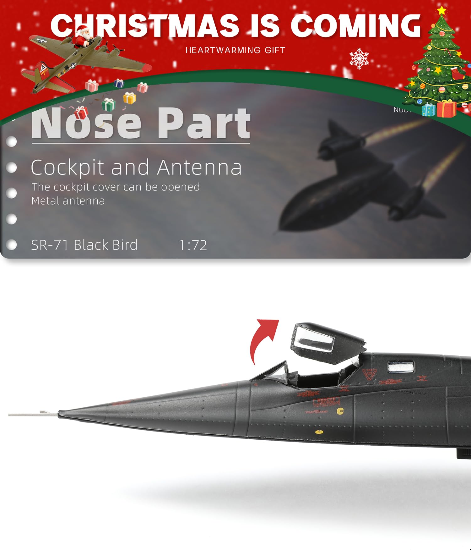 Amazon.com: NUOTIE 1/72 SR-71a Blackbird Metal Model 17.9 inchs