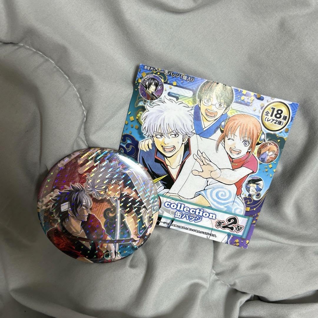 銀魂 花鳥風月 J-WORLD 缶バッジ 坂田銀時 高杉晋助 2点 セット 銀魂