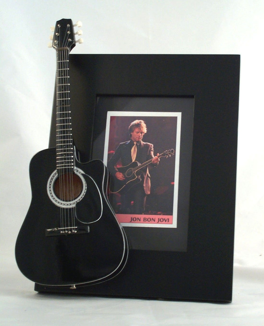 希少】ギターリストジミーペイジ写真スケールギター額縁