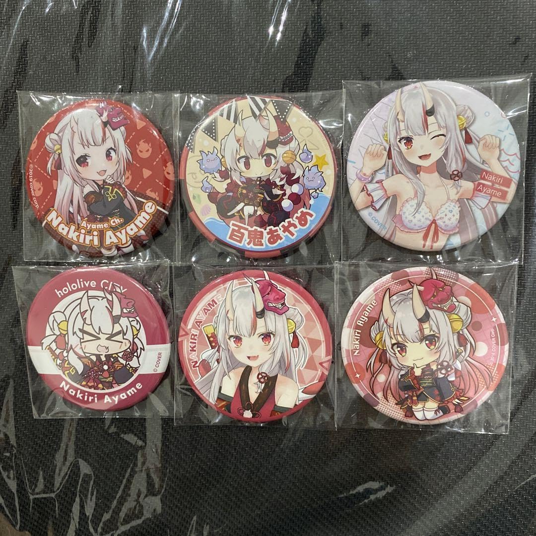 ホロライブ オリジン衣装グッズシリーズ 缶バッジ 百鬼あやめ 9点