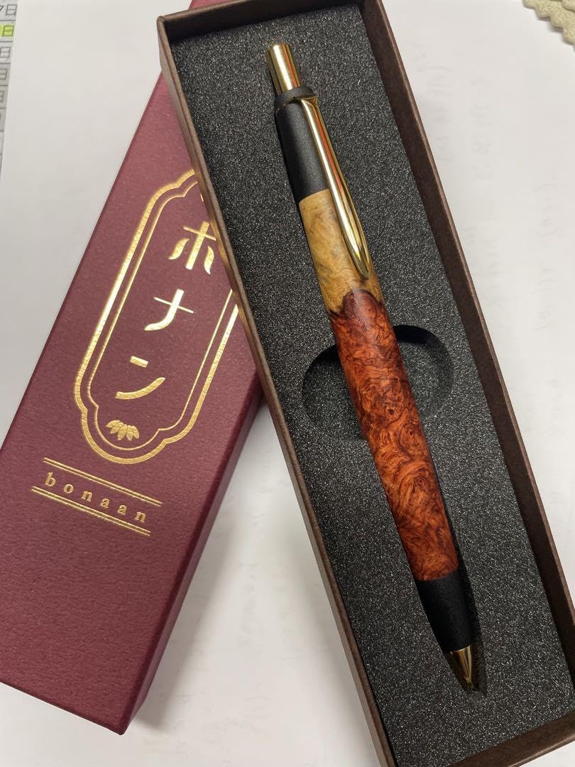 クリスマスセール〜 花梨瘤紅白シャーペン (野原工芸 類似パーツ