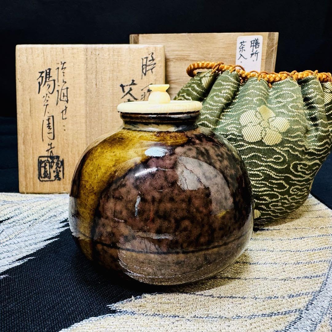 極上 純銀 槌目 二重口蓋 棗型 茶入 茶壷 茶道具 桐箱付 極上 純銀 槌