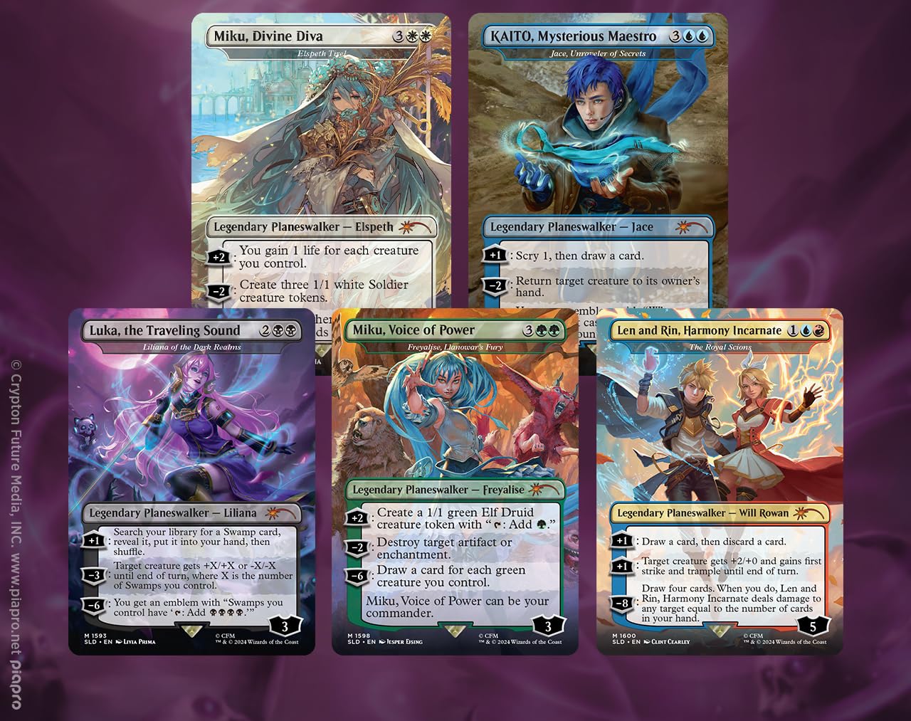 MTG secret lair 初音ミク 感動的な眺望所 foil 4枚 英語 Secret Lair