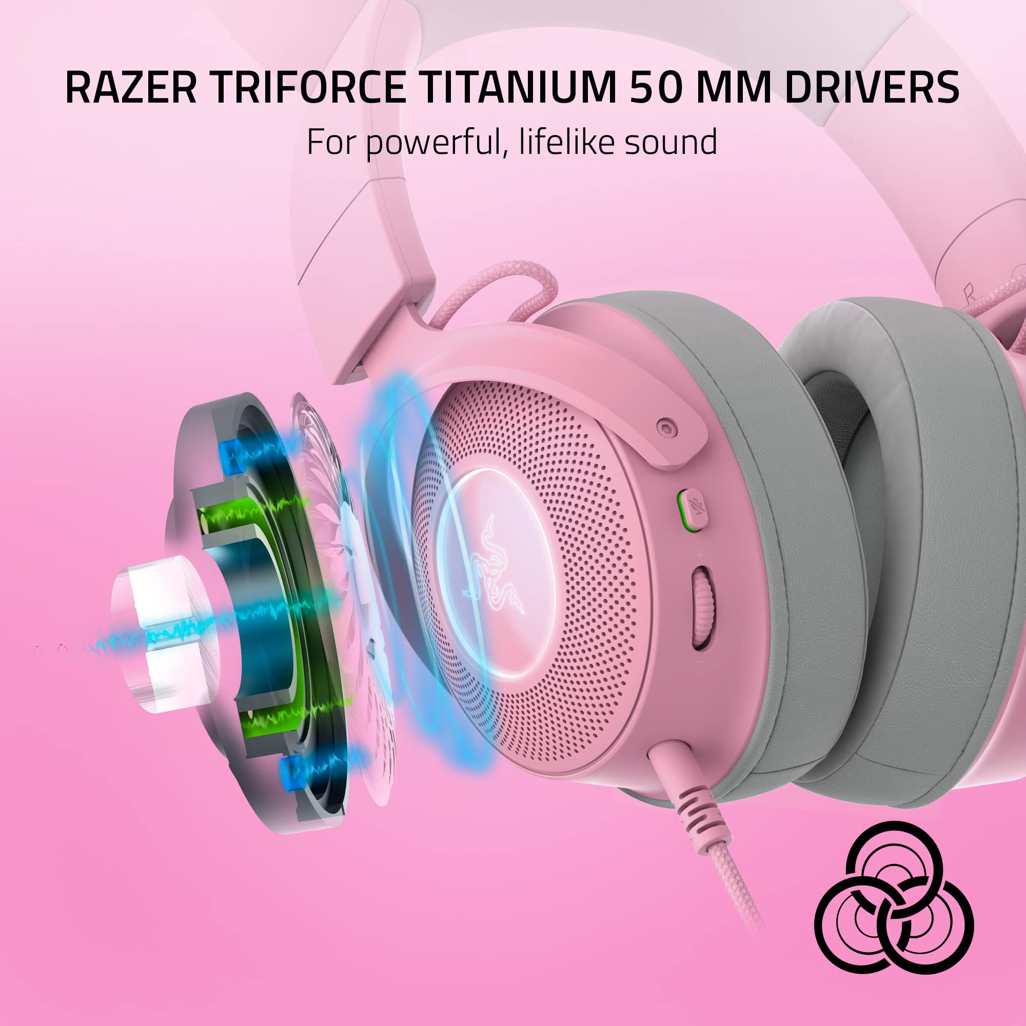 Amazon.com: Razer Kraken Kitty V2 Pro Wired RGB Gaming Headset