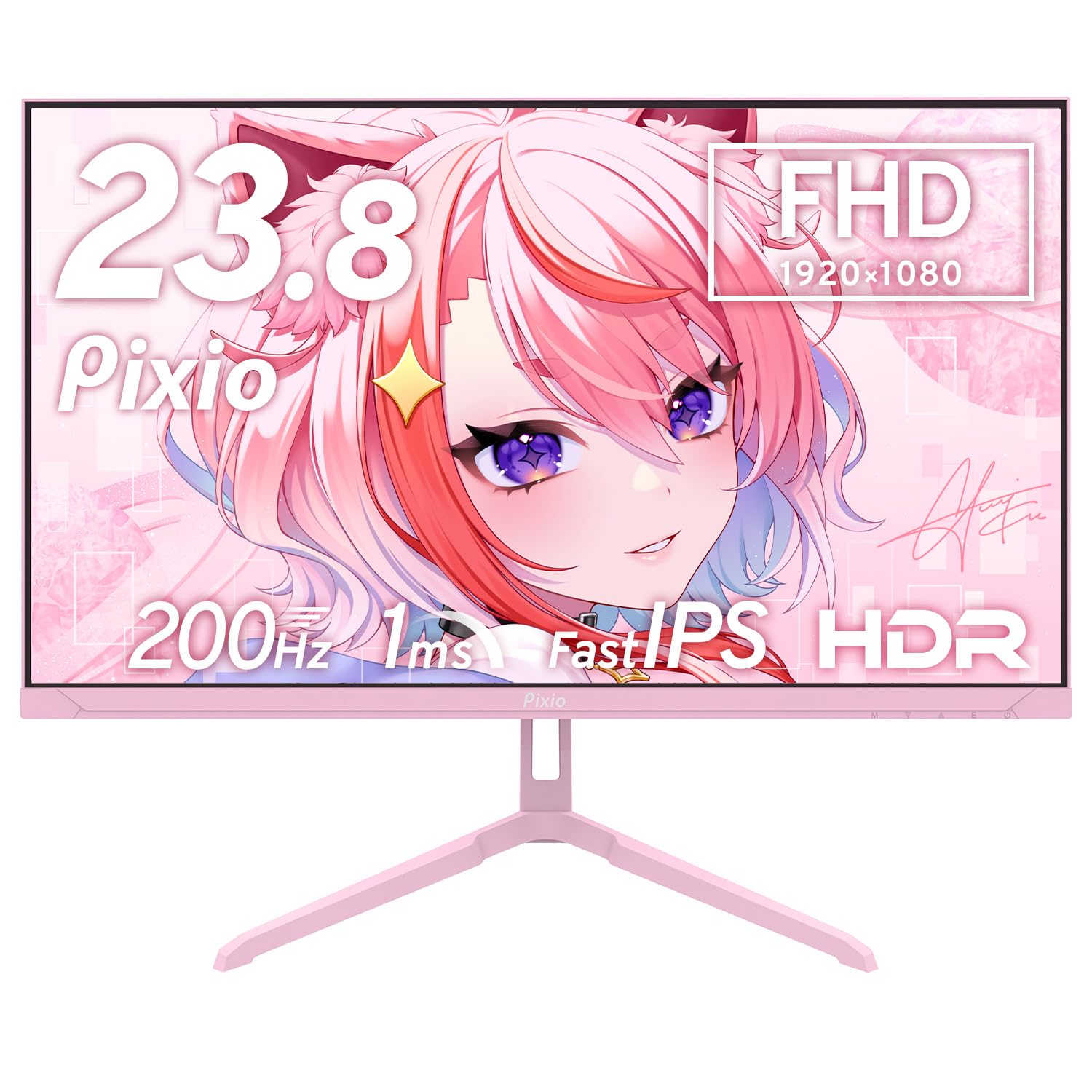 Amazon.co.jp: Pixio PX248 Wave Pastel Pink ゲーミングモニター